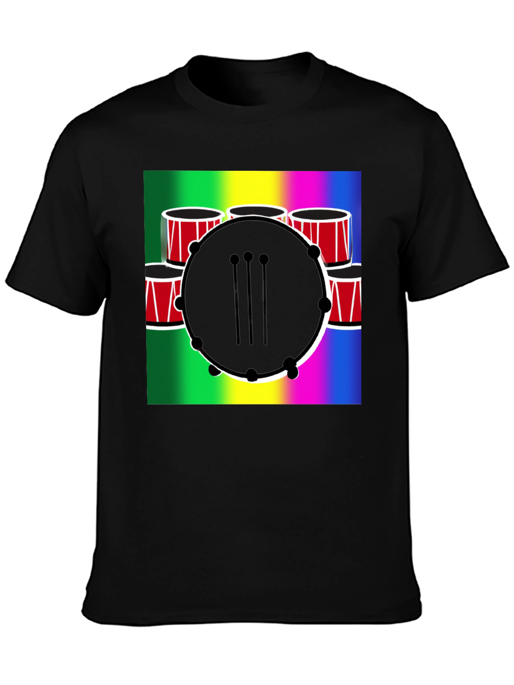 Musical Drum Graphic T-Shirt