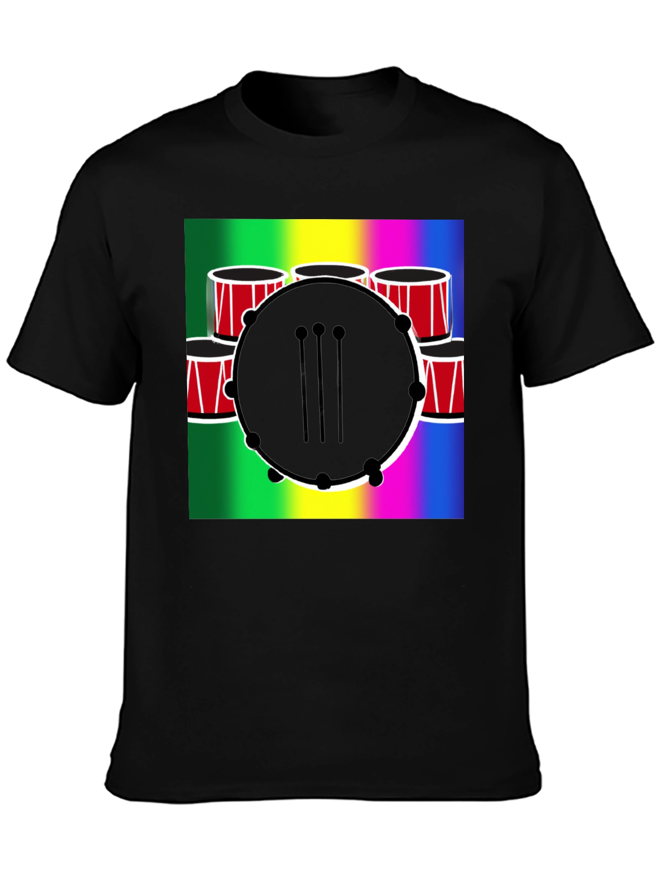 Musical Drum Graphic T-Shirt