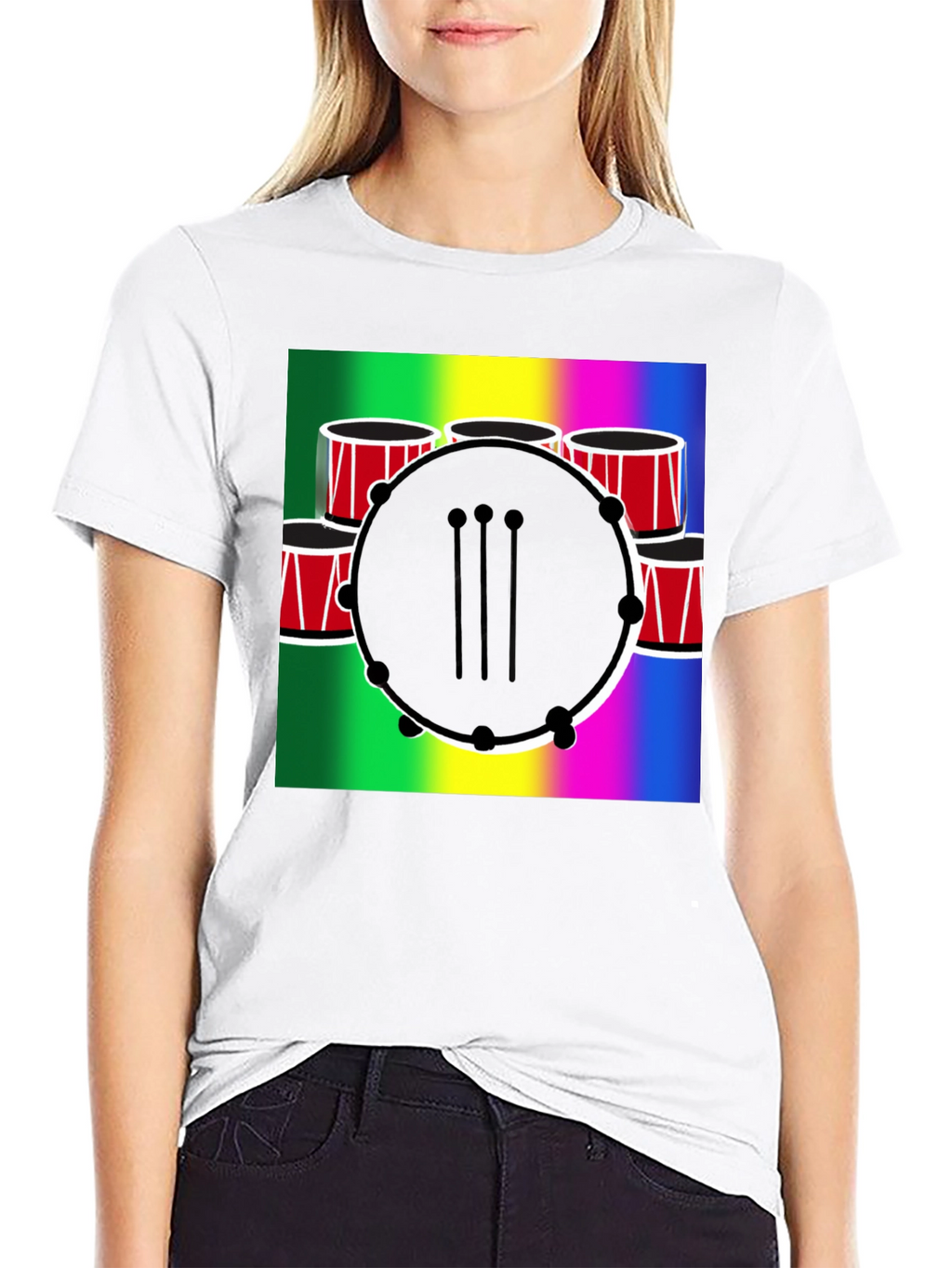 Musical Drum Graphic T-Shirt