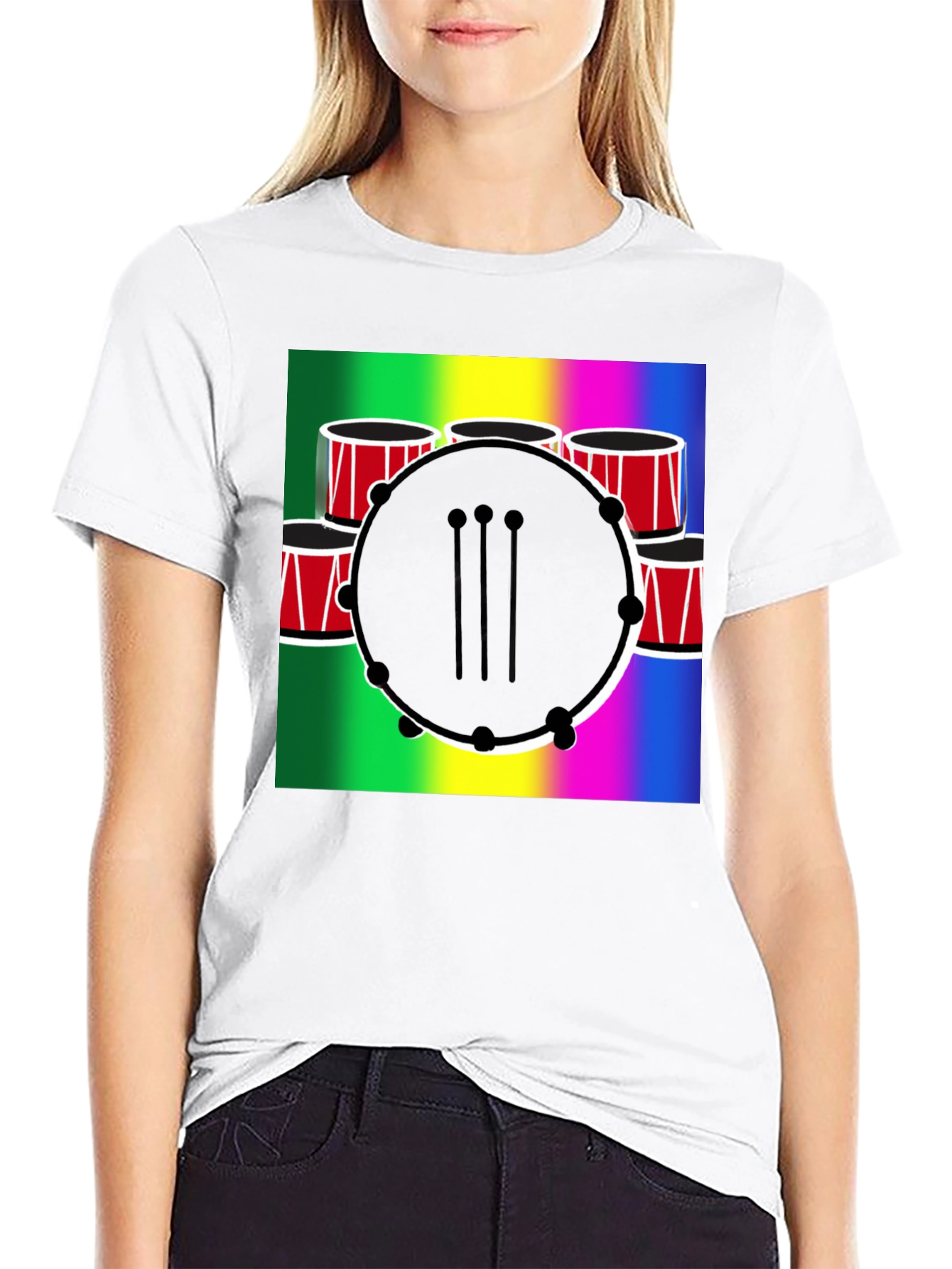 Musical Drum Graphic T-Shirt
