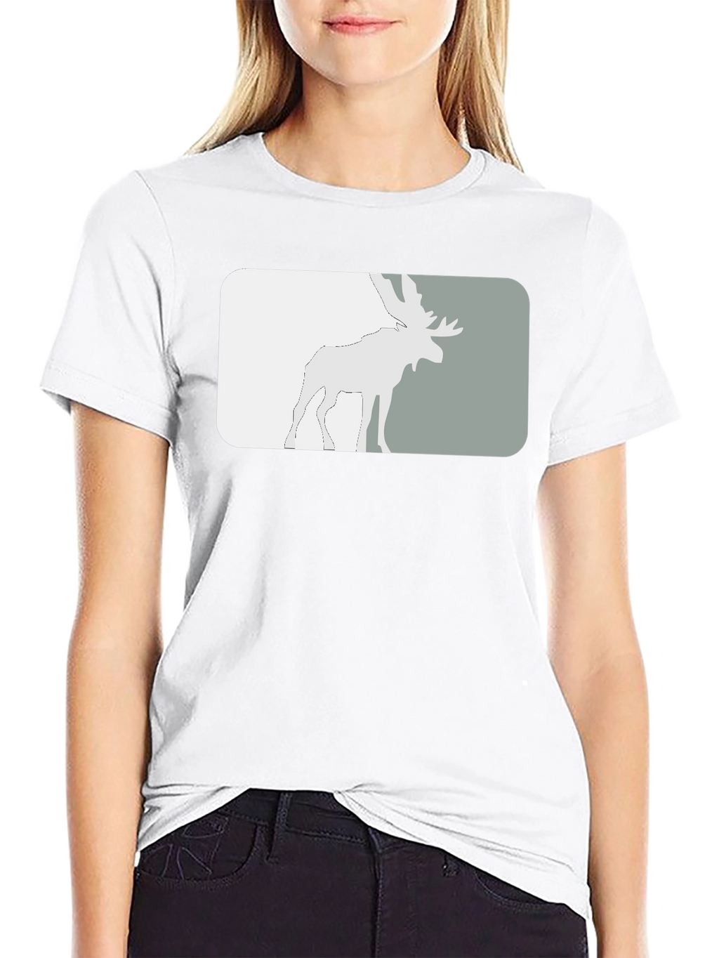 Moose Graphic Tee - Stylish Black T-Shirt