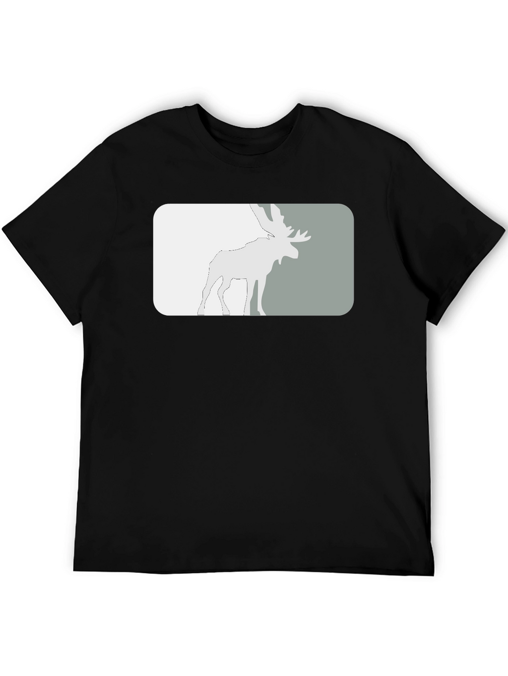 Moose Graphic Tee - Stylish Black T-Shirt