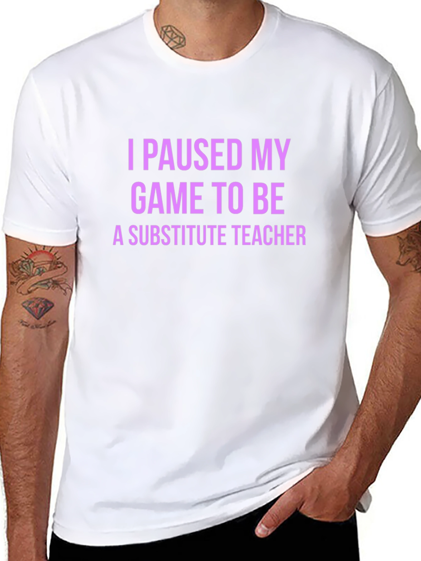 I Paused My Game Substitute Teacher T-Shirt