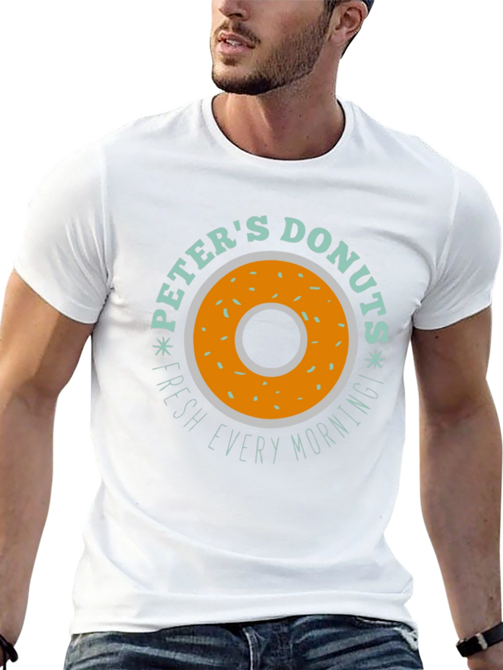 Peters Donuts Graphic Tee - Fresh Daily Design