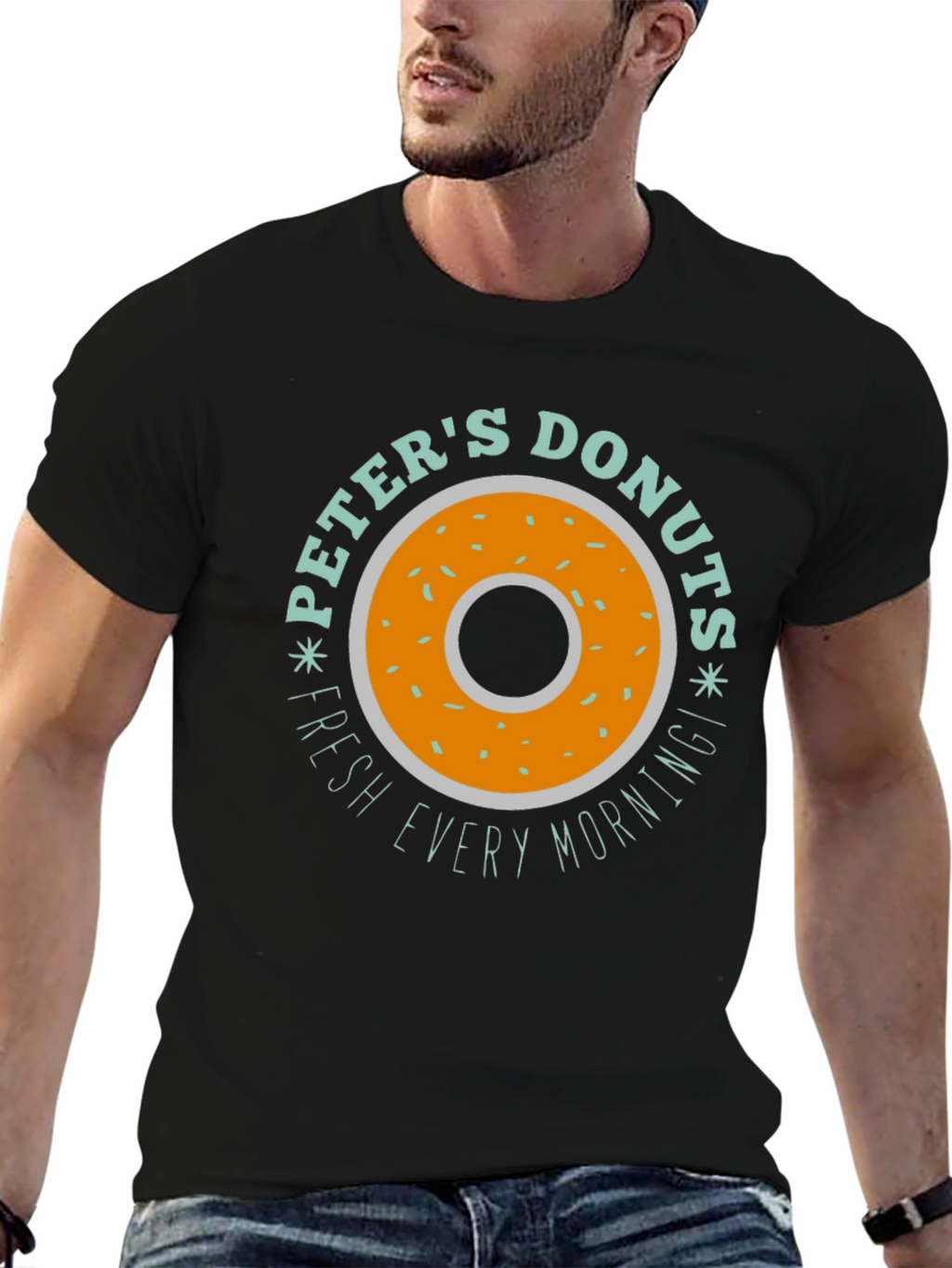 Peters Donuts Graphic Tee - Fresh Daily Design