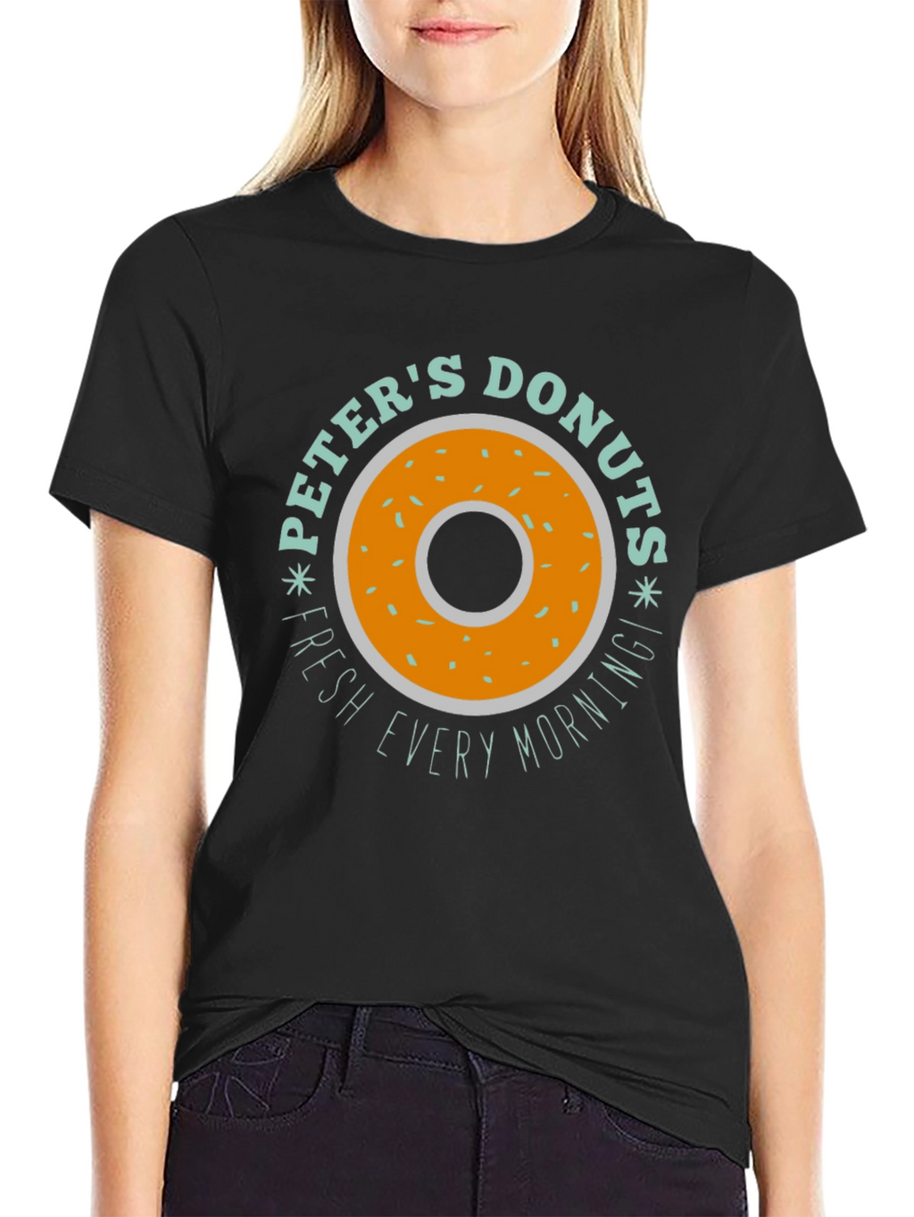 Peters Donuts Graphic Tee - Fresh Daily Design