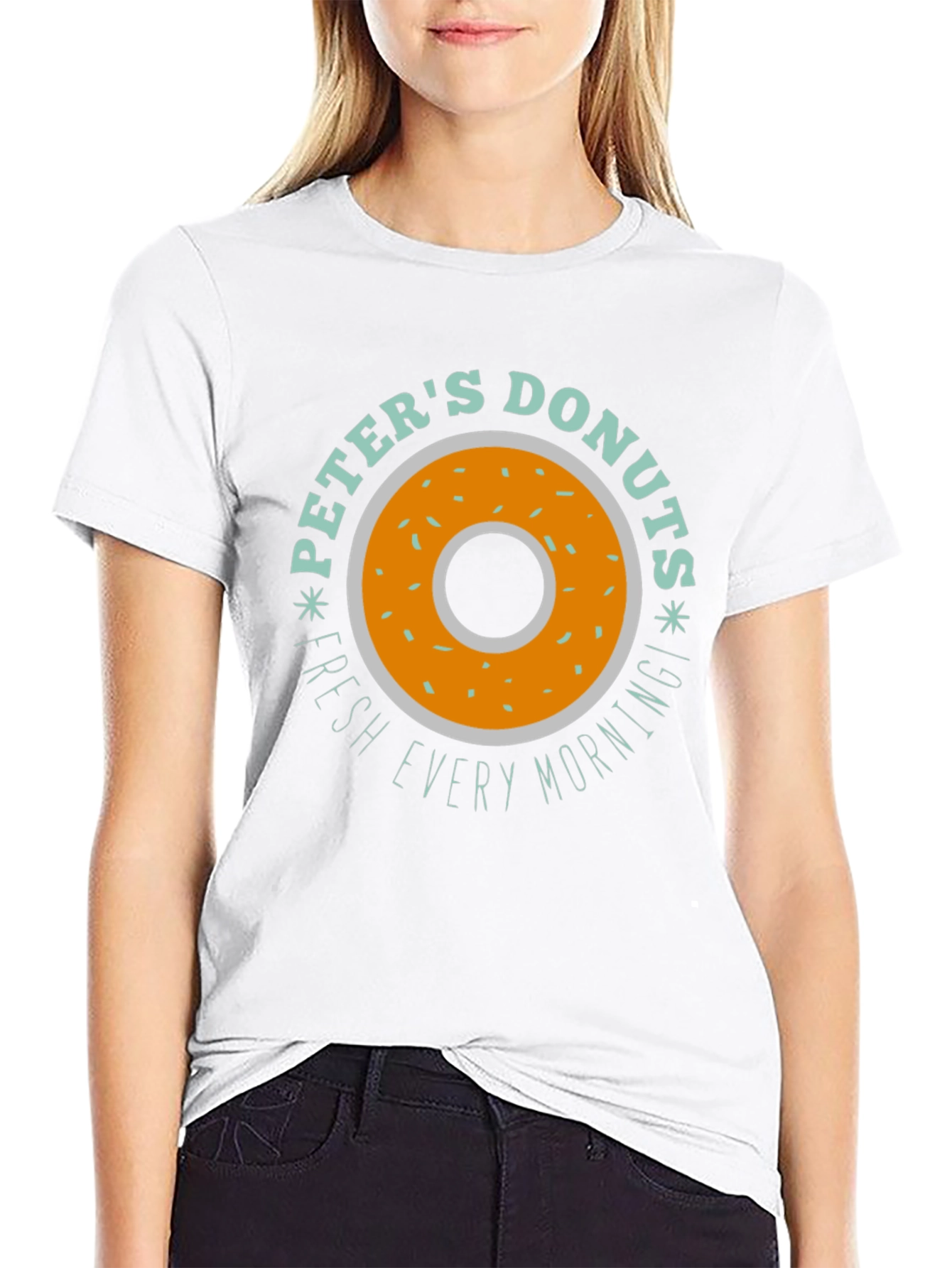 Peters Donuts Graphic Tee - Fresh Daily Design