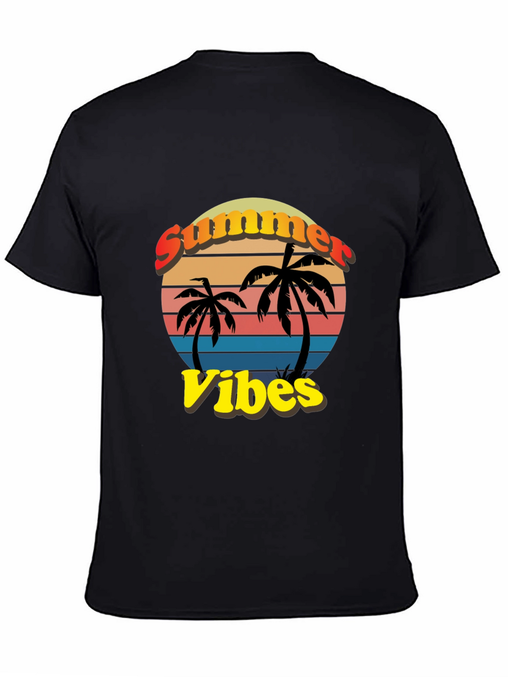 Summer Vibes T-Shirt - Palm Tree Graphic