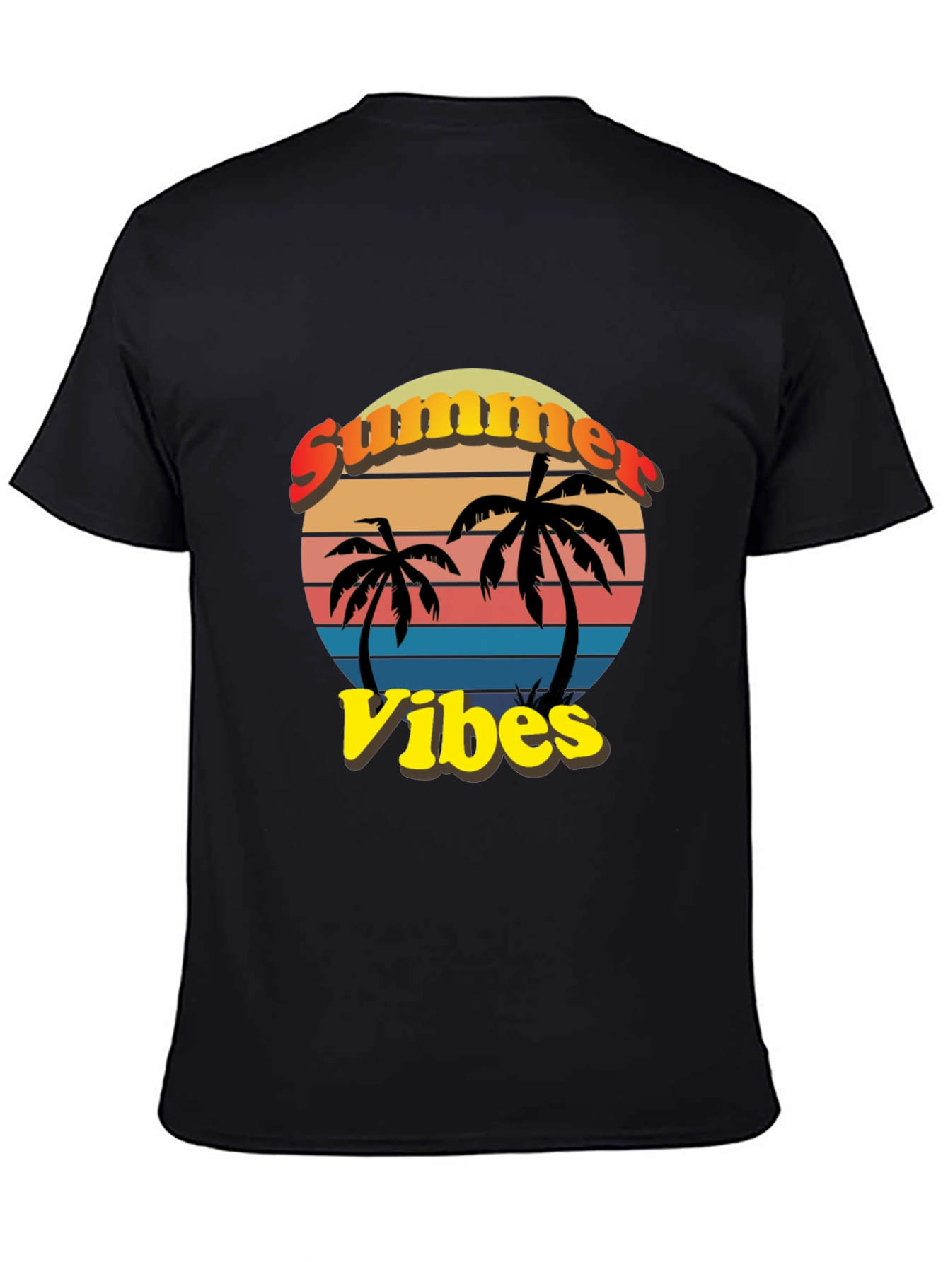 Summer Vibes T-Shirt - Palm Tree Graphic