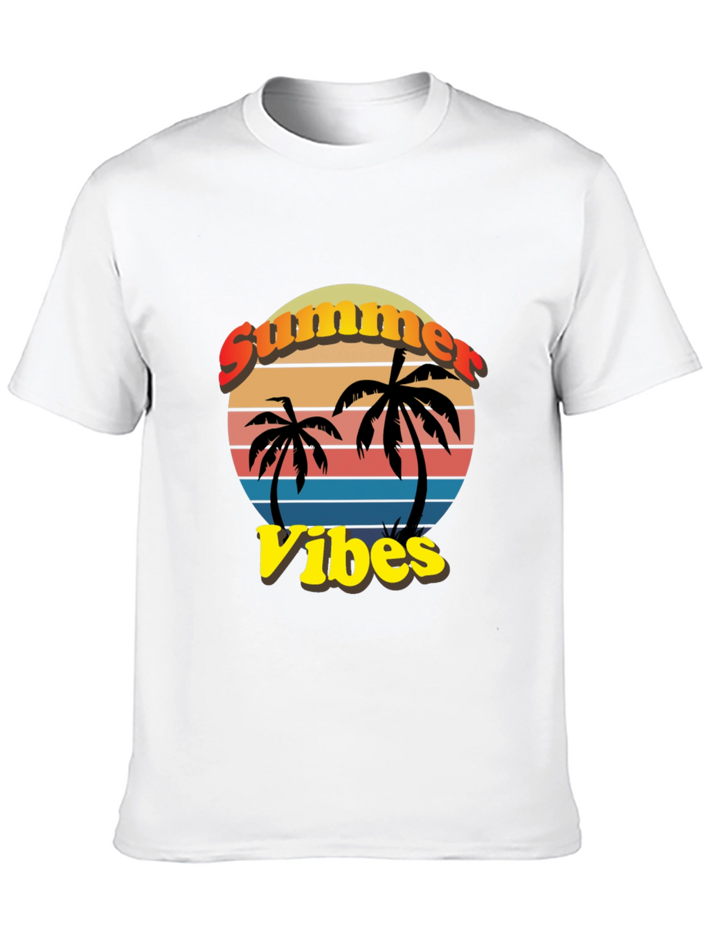 Summer Vibes T-Shirt - Palm Tree Graphic