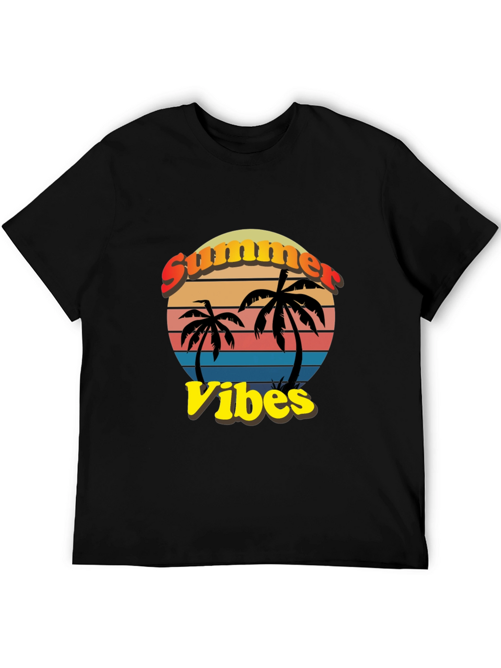 Summer Vibes T-Shirt - Palm Tree Graphic