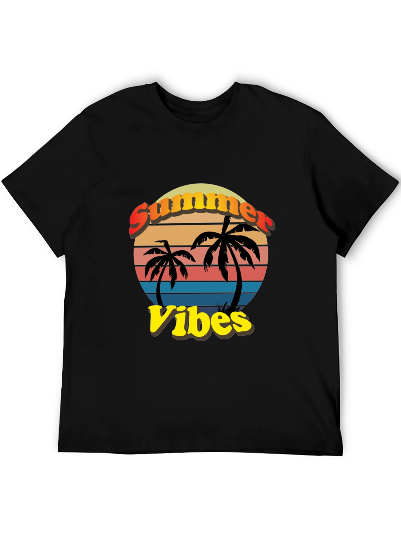 Summer Vibes T-Shirt - Palm Tree Graphic