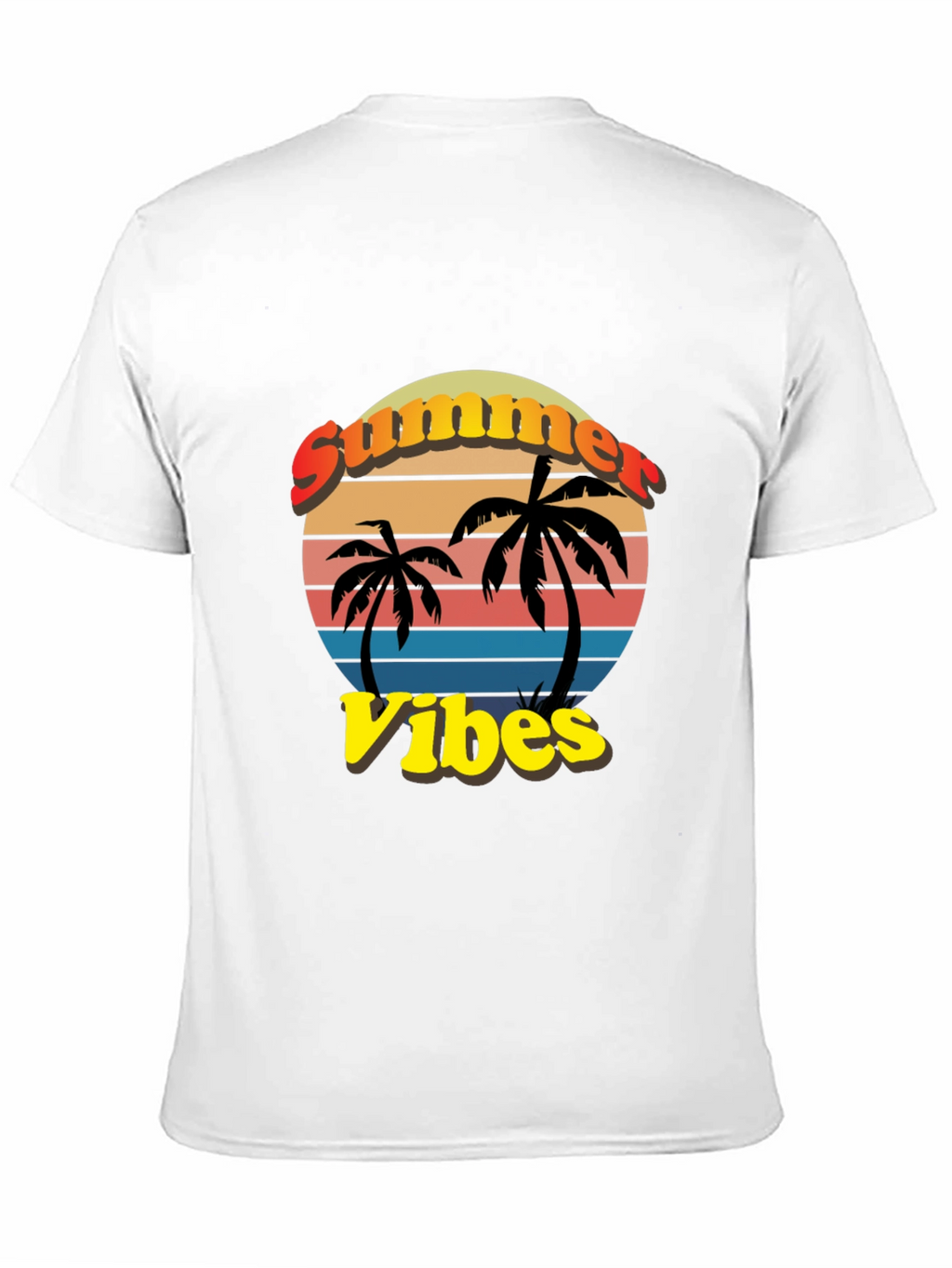 Summer Vibes T-Shirt - Palm Tree Graphic