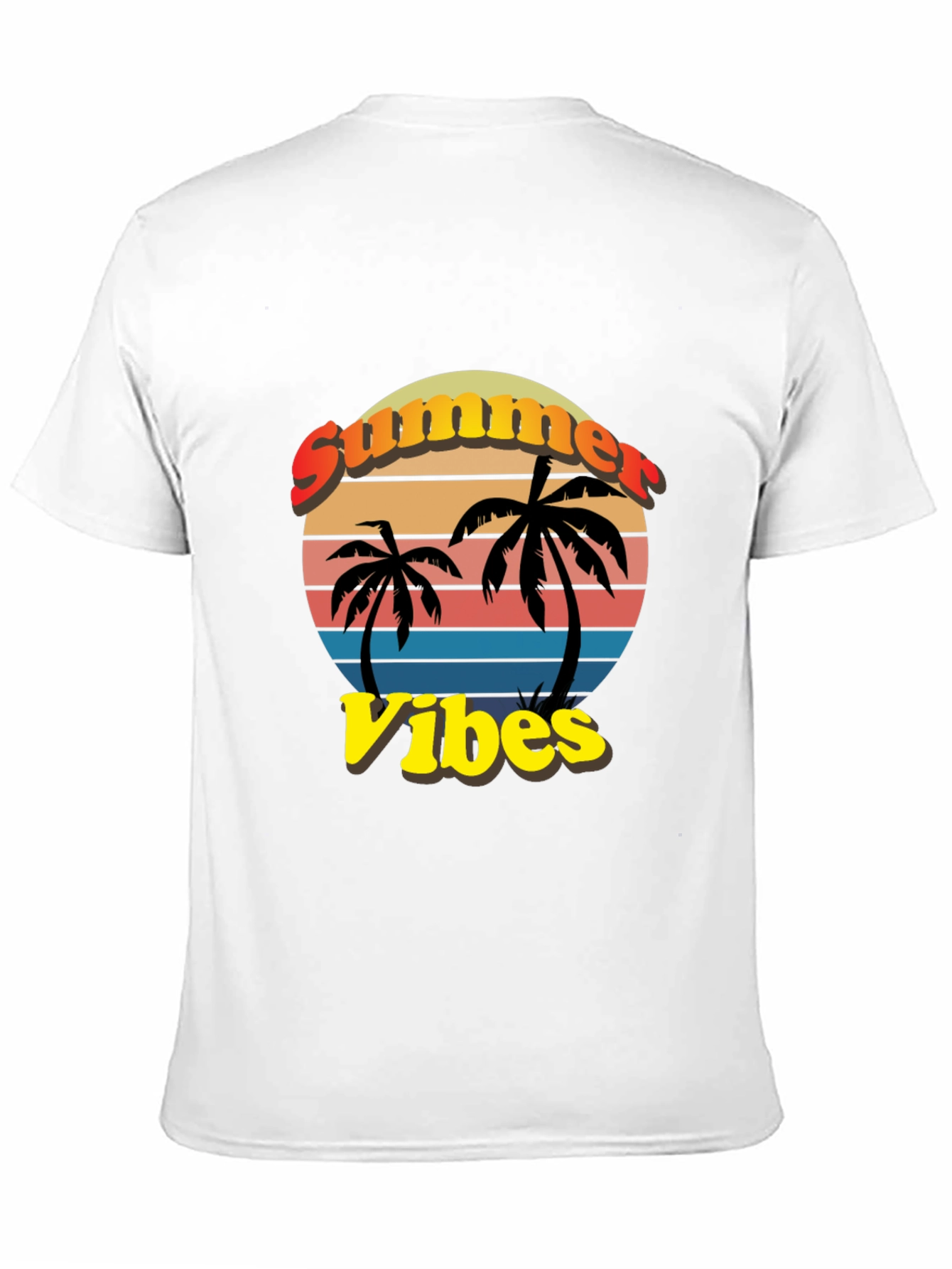 Summer Vibes T-Shirt - Palm Tree Graphic