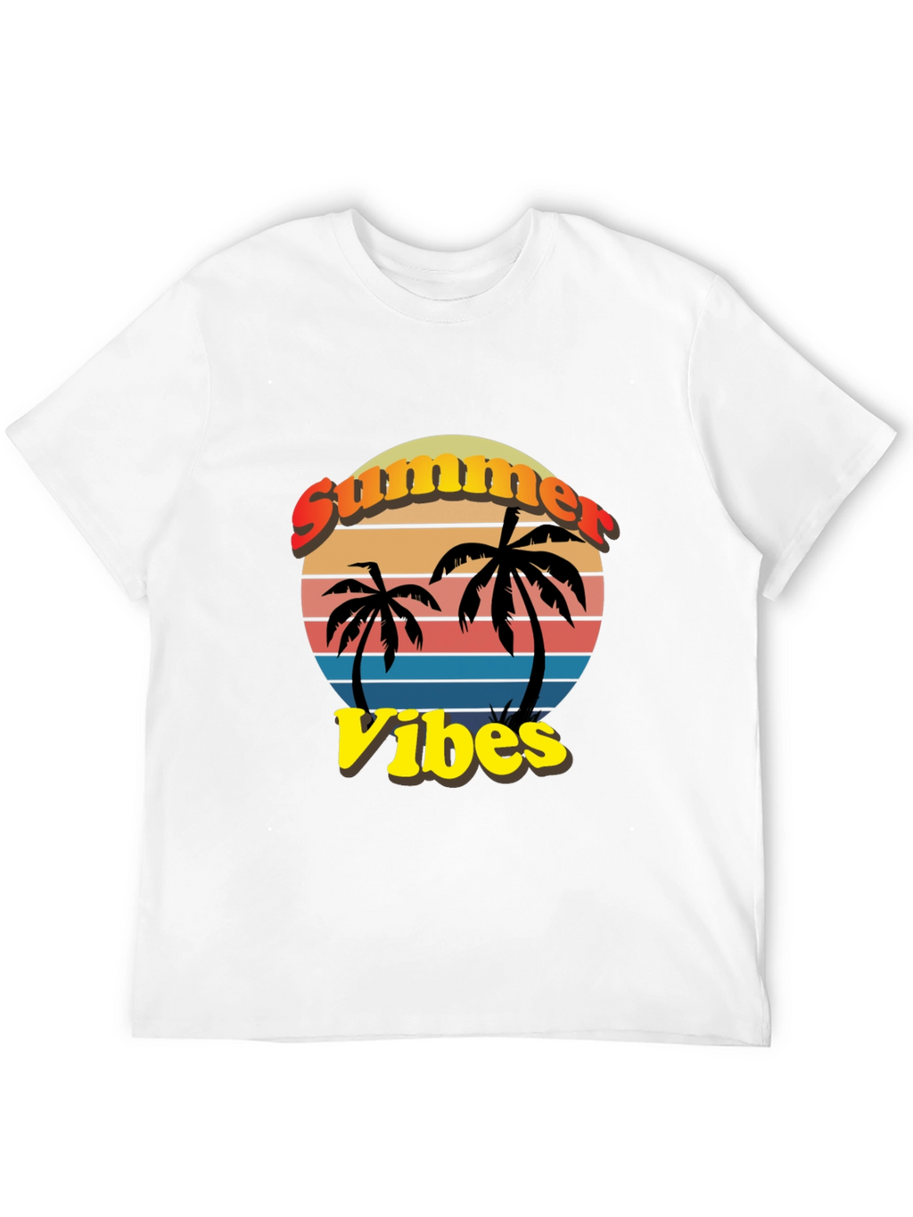 Summer Vibes T-Shirt - Palm Tree Graphic