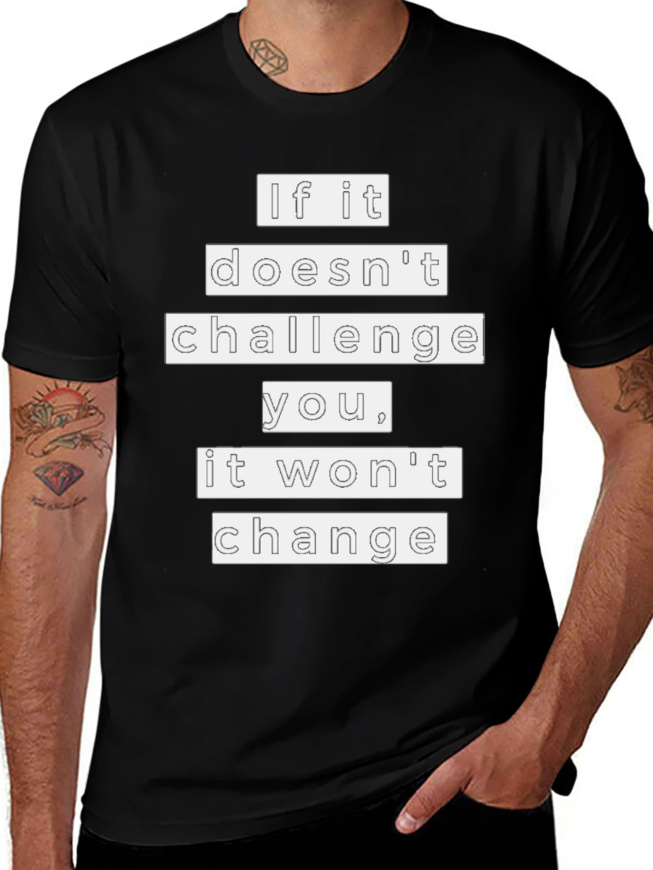Motivational T-Shirt - If It Doesnt Challenge You