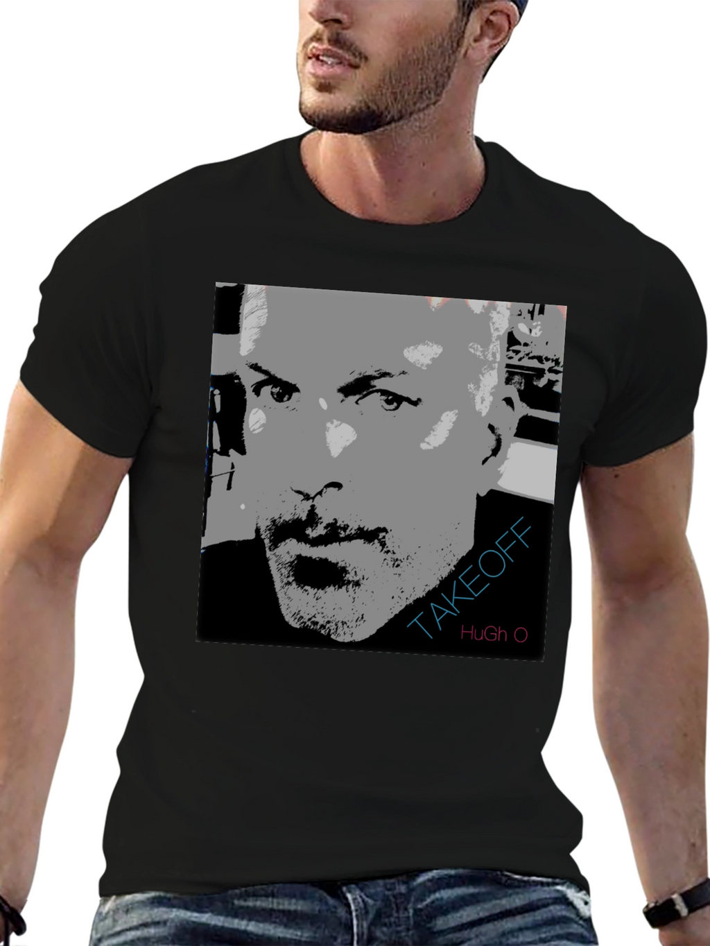 Takeoff Hugh O Graphic Print T-Shirt