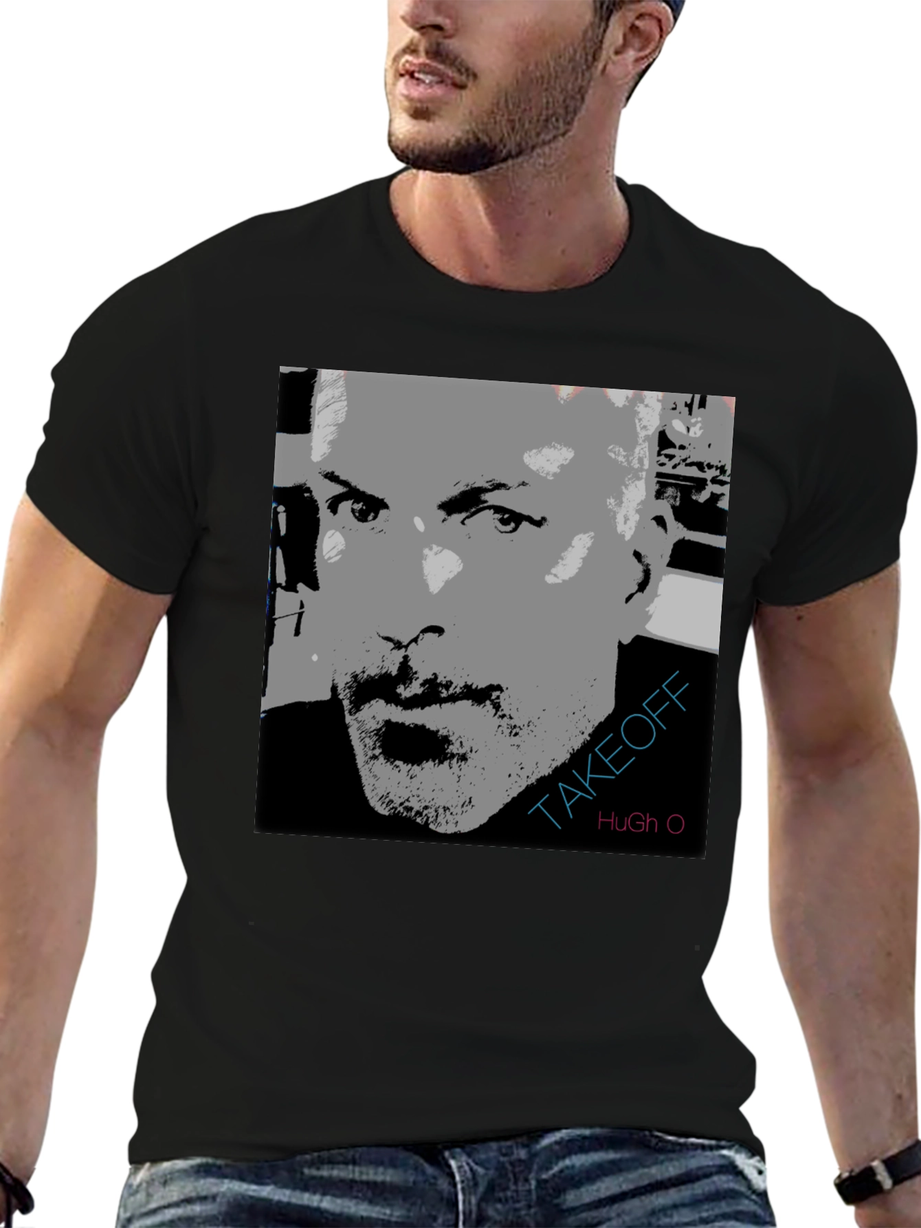 Takeoff Hugh O Graphic Print T-Shirt