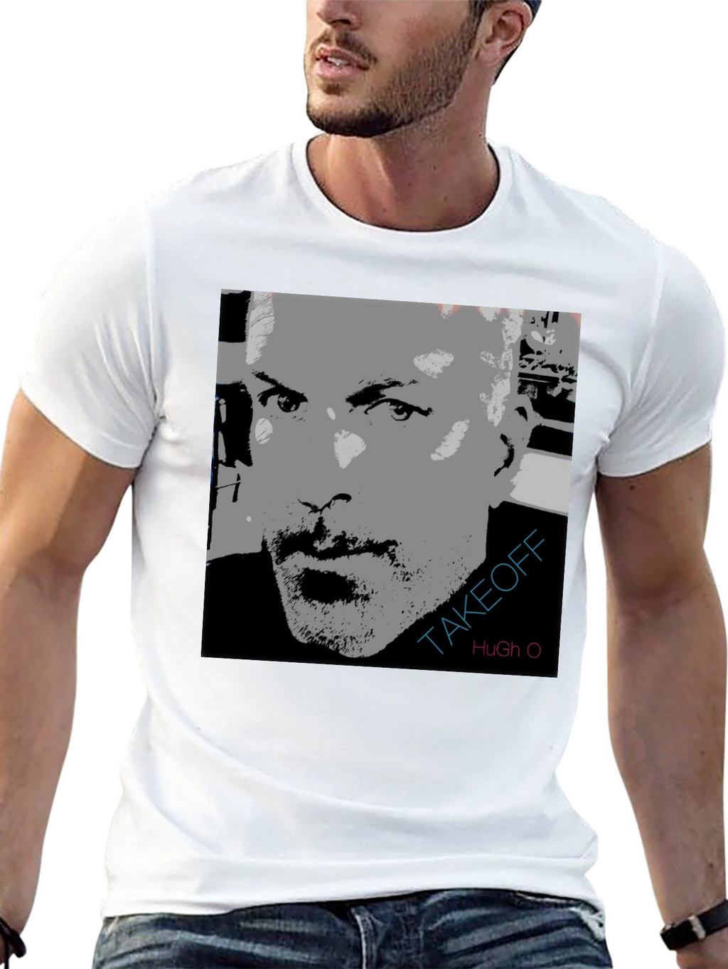 Takeoff Hugh O Graphic Print T-Shirt