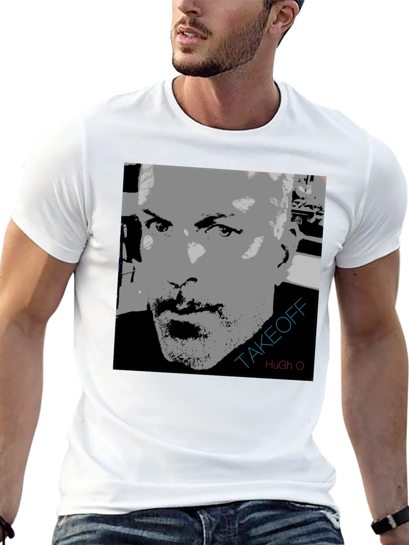 Takeoff Hugh O Graphic Print T-Shirt
