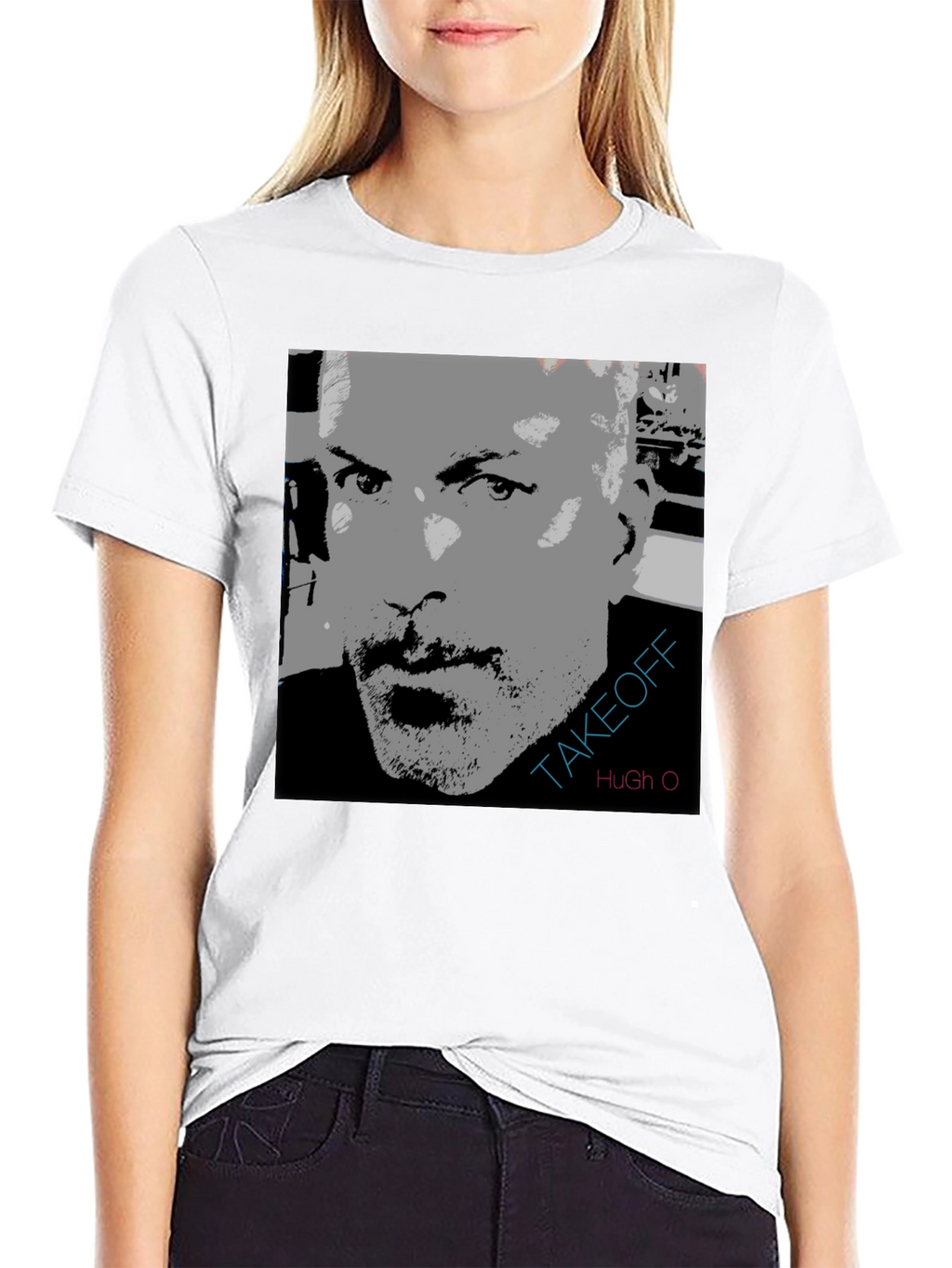 Takeoff Hugh O Graphic Print T-Shirt