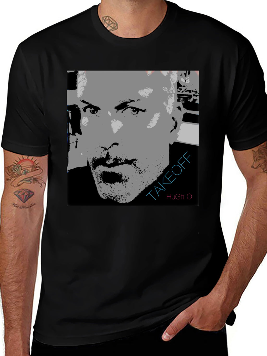 Takeoff Hugh O Graphic Print T-Shirt