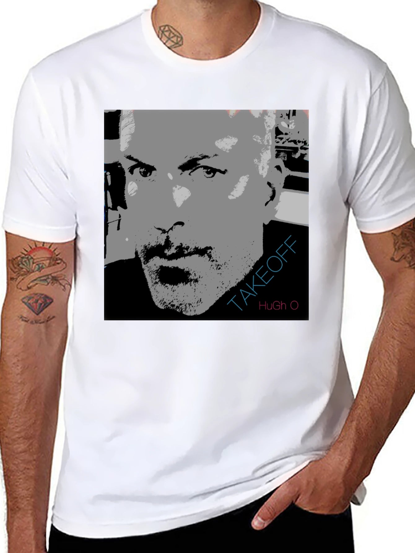 Takeoff Hugh O Graphic Print T-Shirt