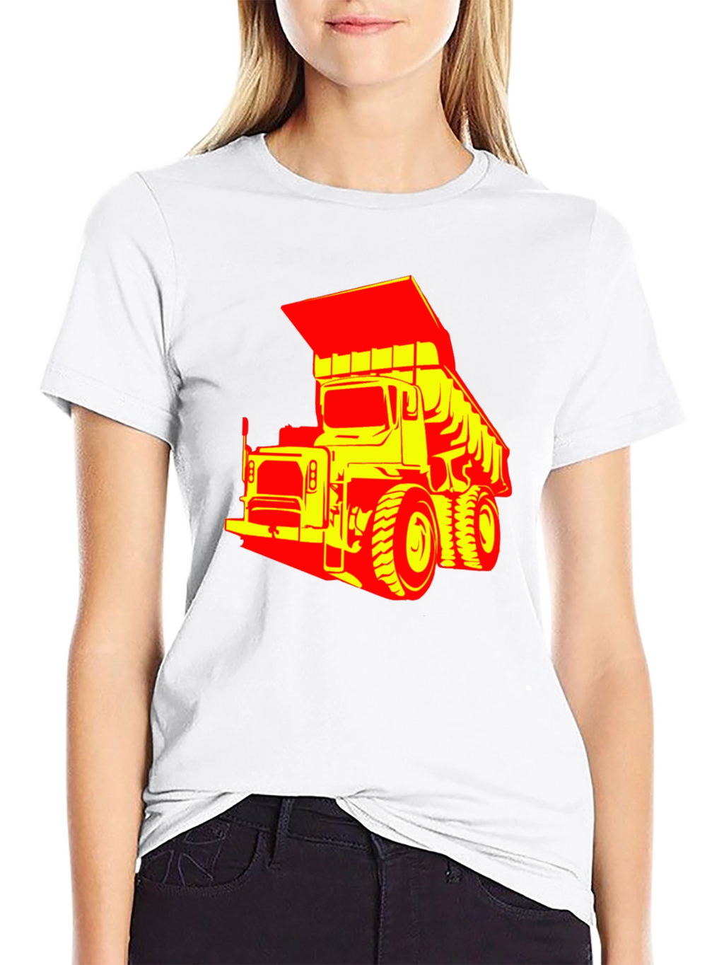 Bold Graphic Tee - Dump Truck Design