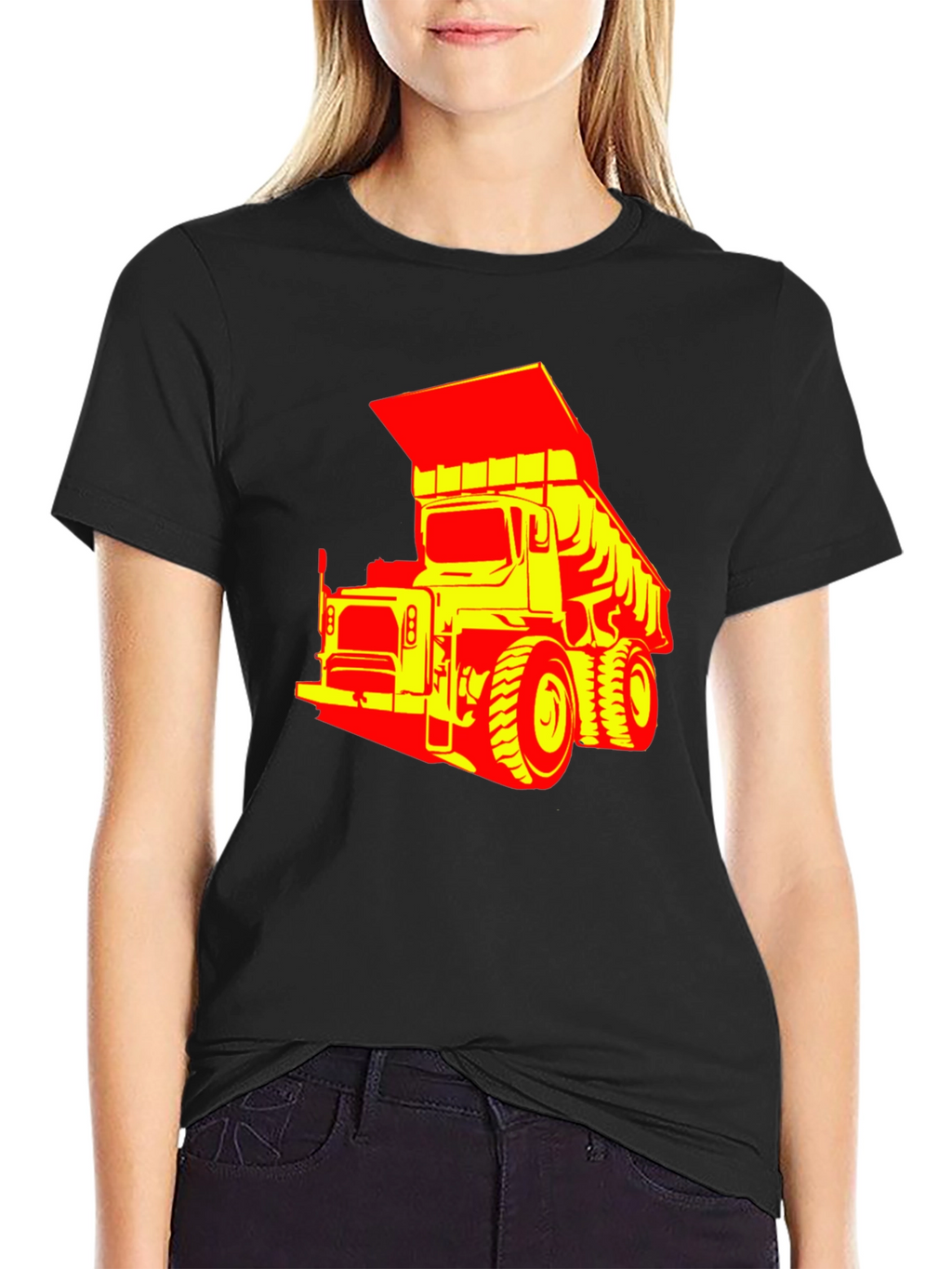 Bold Graphic Tee - Dump Truck Design