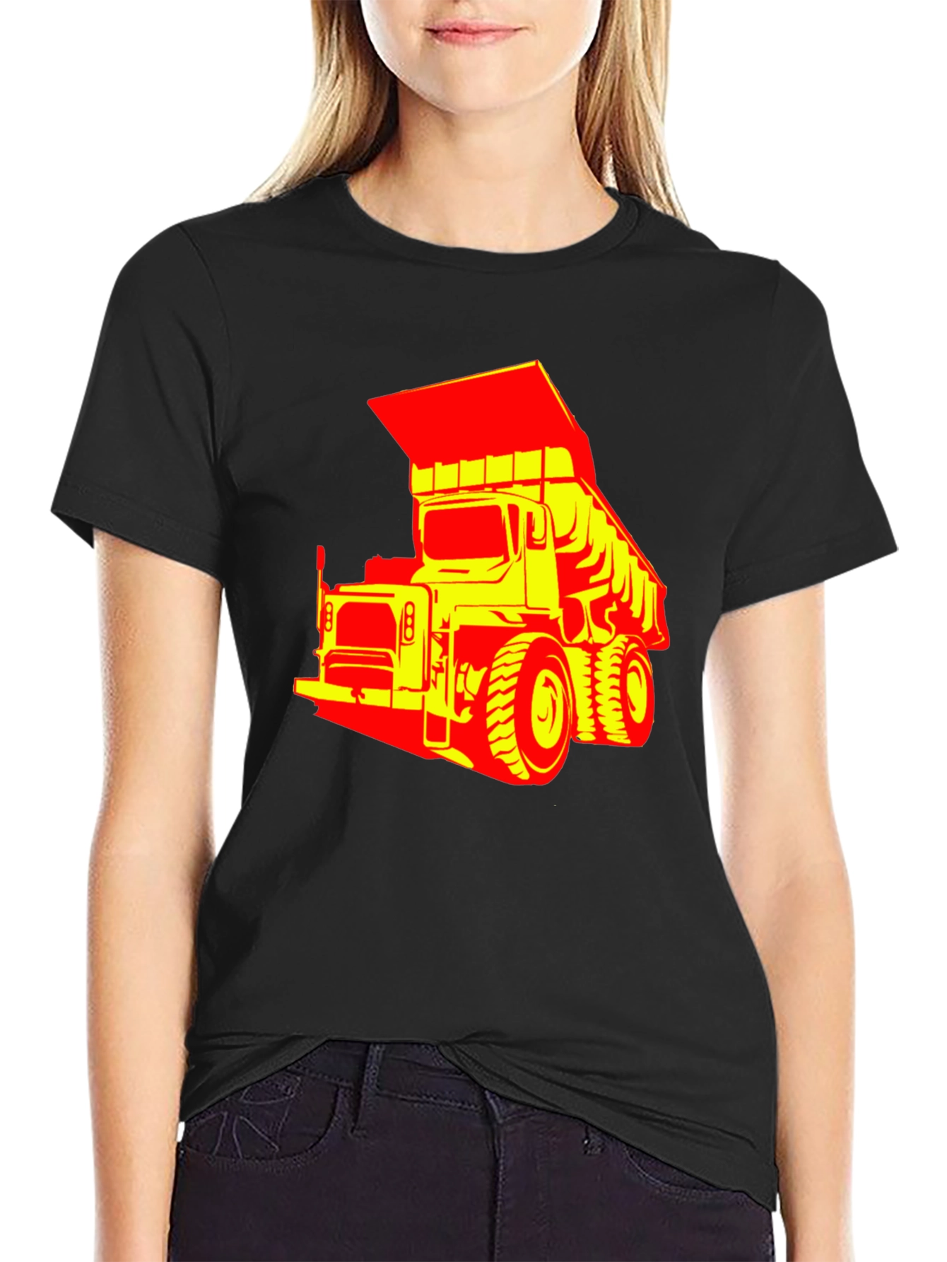Bold Graphic Tee - Dump Truck Design