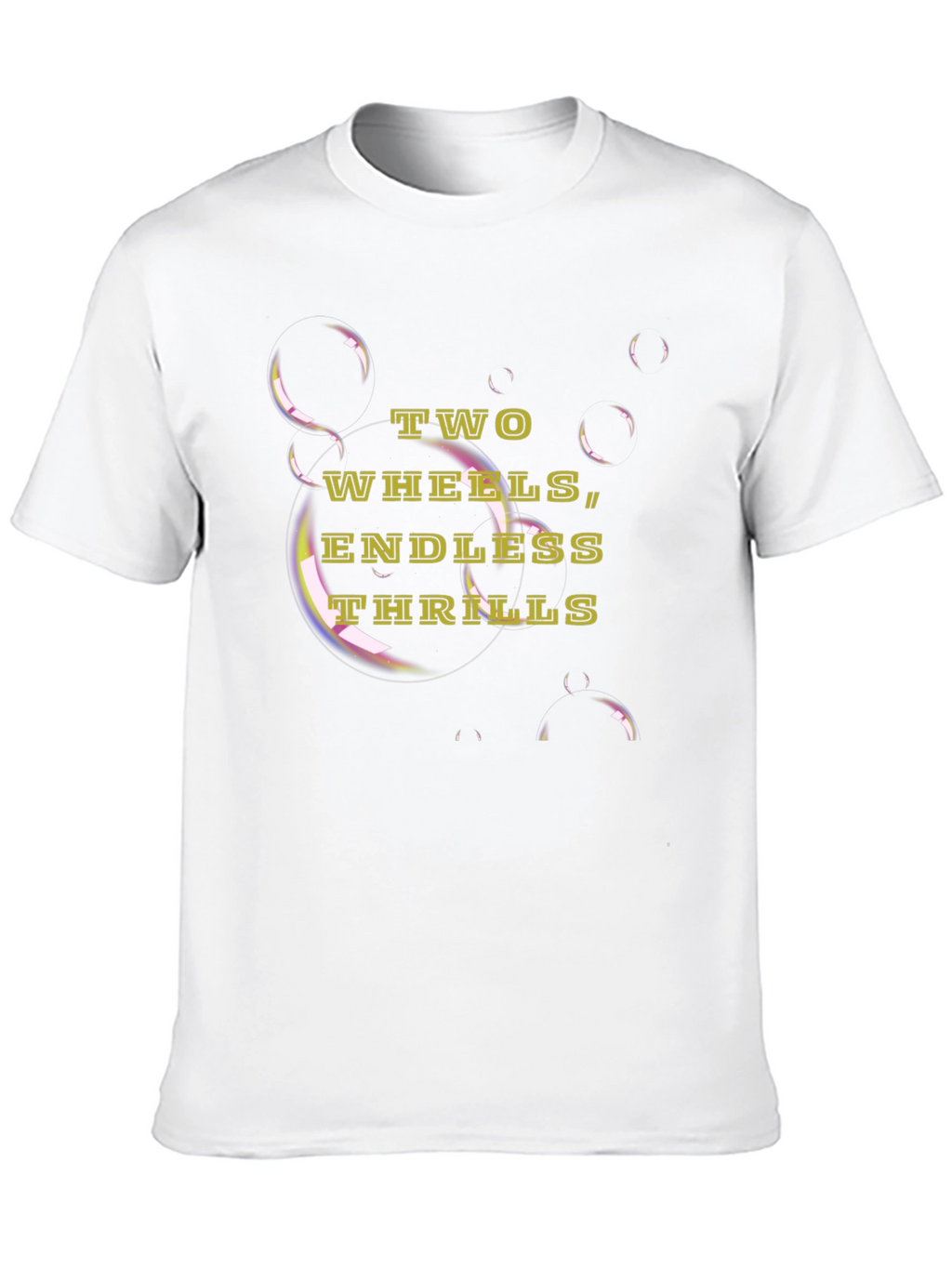 Two Wheels Endless Thrills Black T-Shirt
