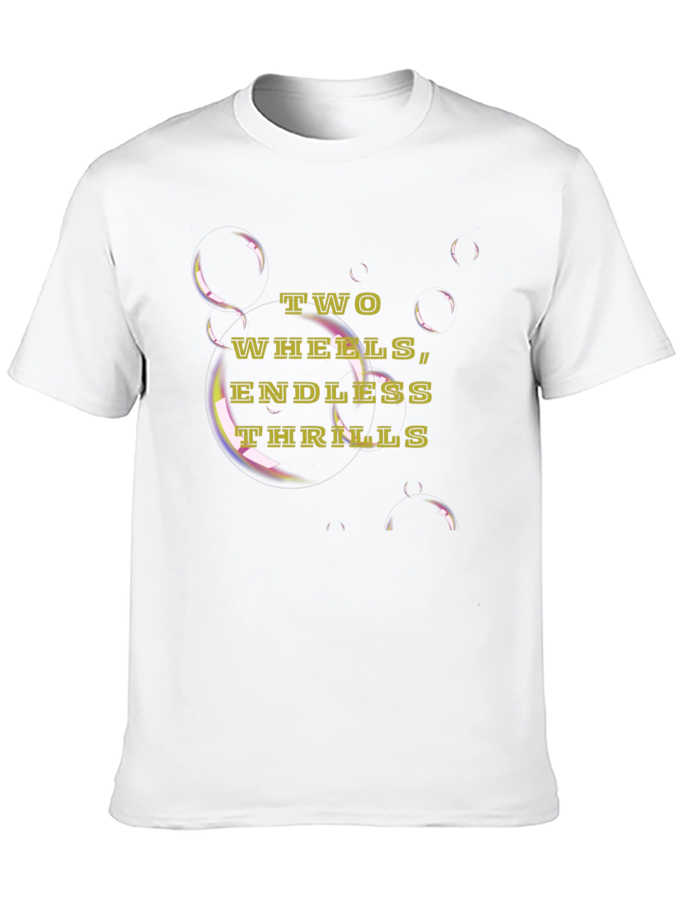 Two Wheels Endless Thrills Black T-Shirt