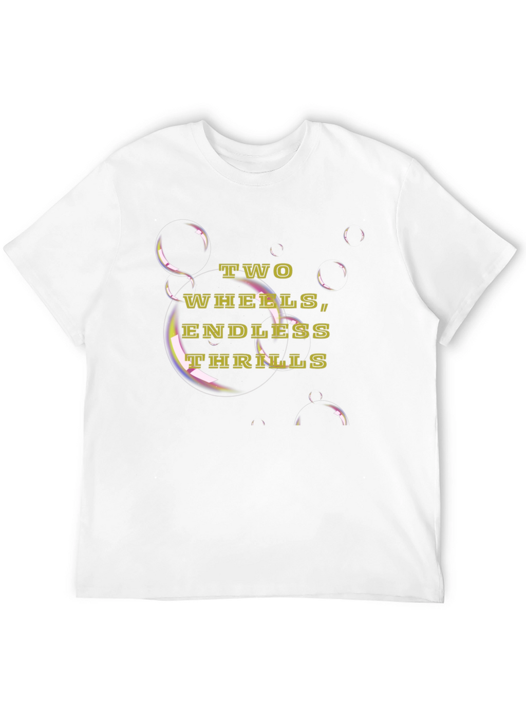 Two Wheels Endless Thrills Black T-Shirt