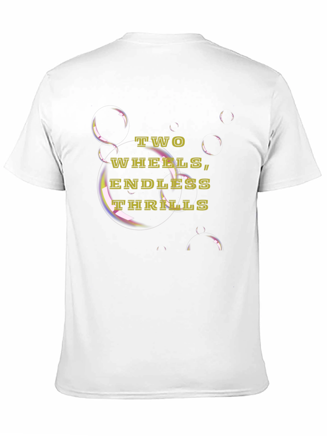 Two Wheels Endless Thrills Black T-Shirt