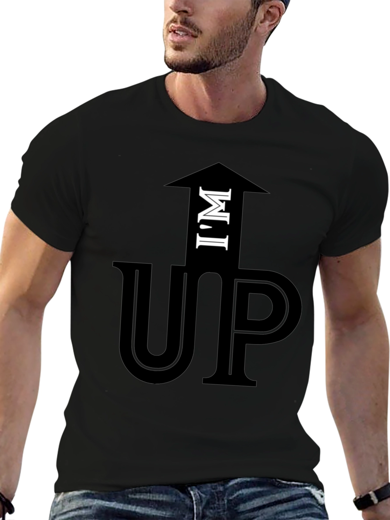 Im Up Funny Graphic T-Shirt Casual Cotton Tee