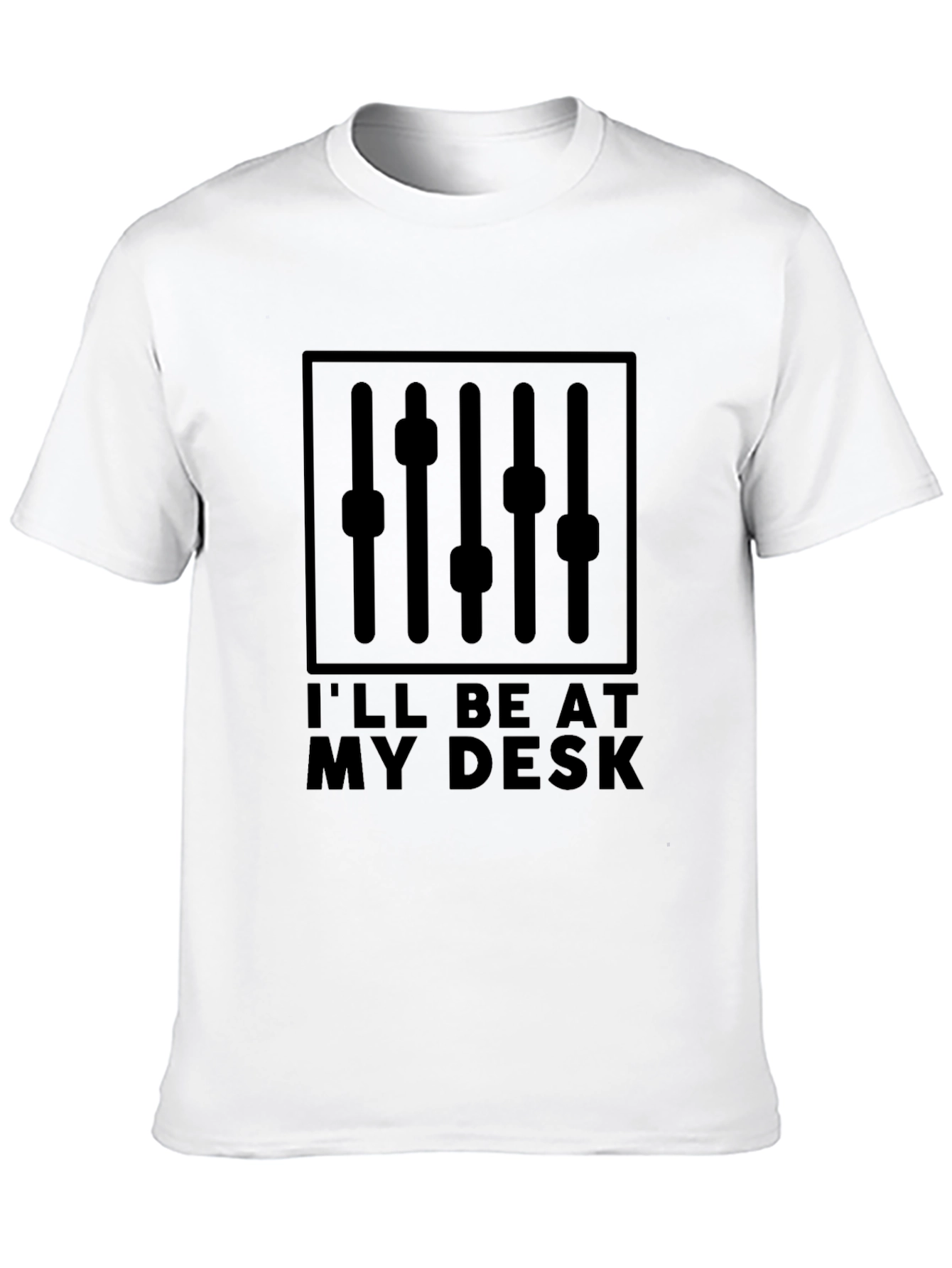 Ill Be At My Desk DJ Mixer Graphic T-Shirt