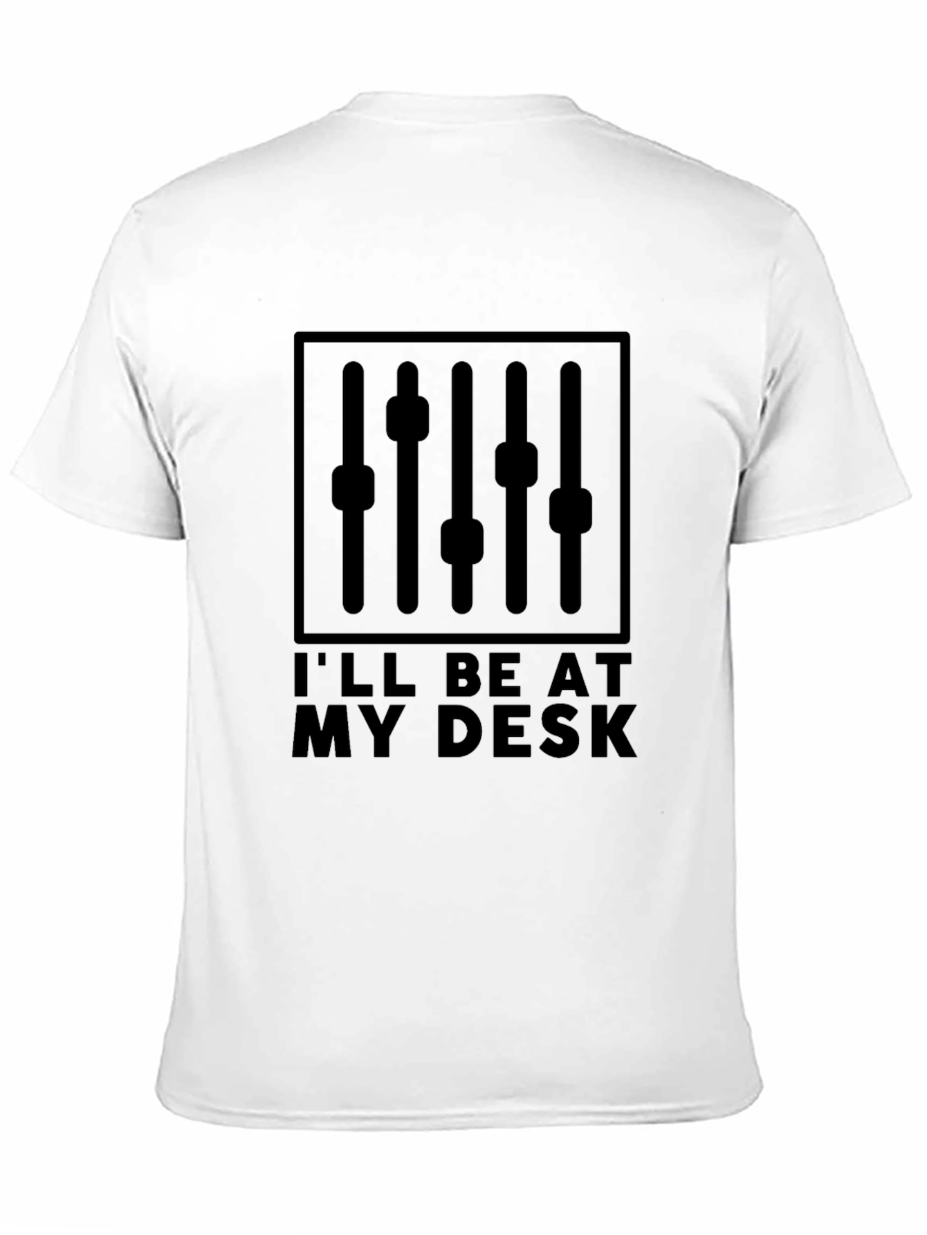 Ill Be At My Desk DJ Mixer Graphic T-Shirt