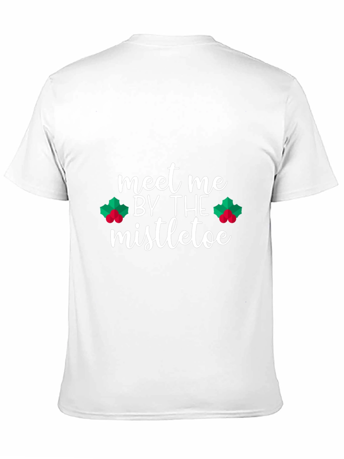 Meet Me By The Mistletoe Black T-Shirt