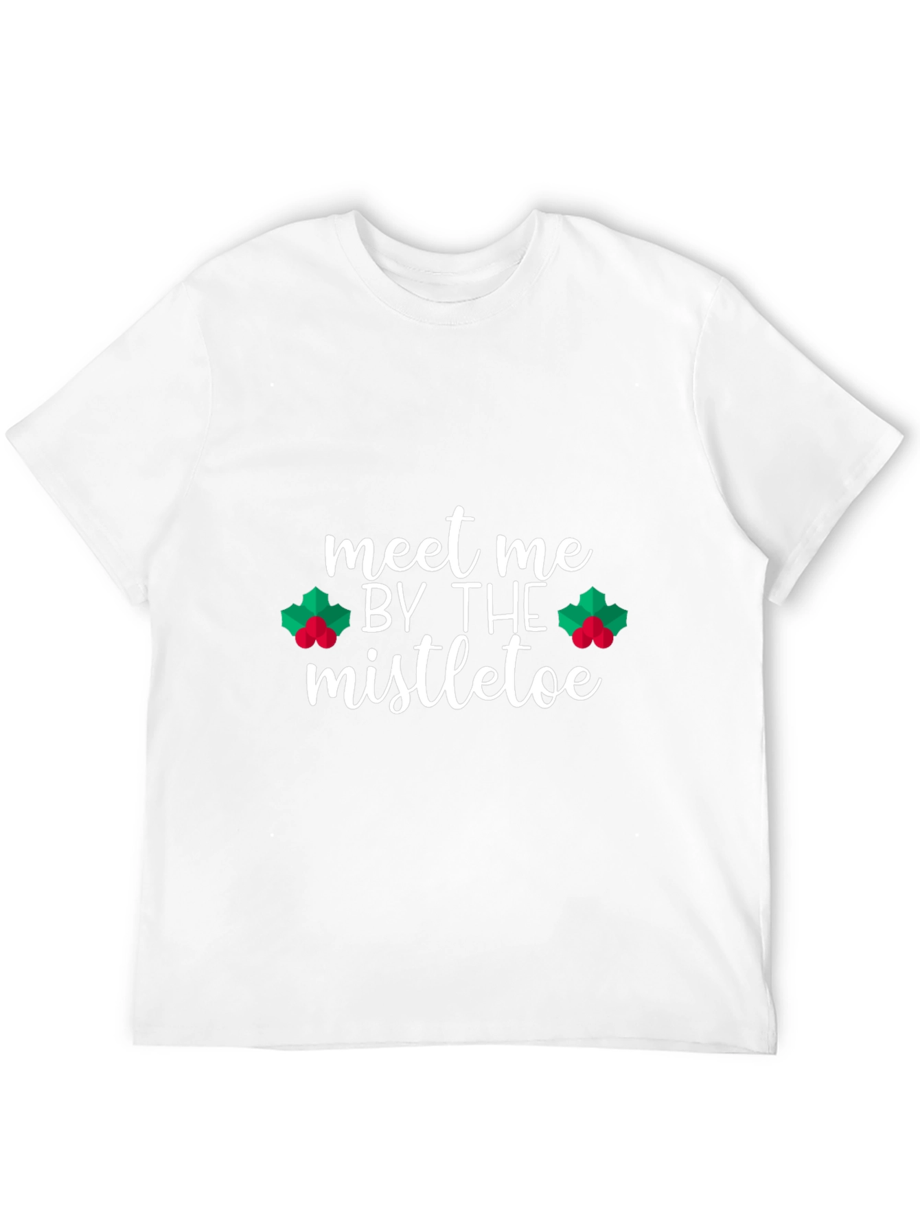 Meet Me By The Mistletoe Black T-Shirt