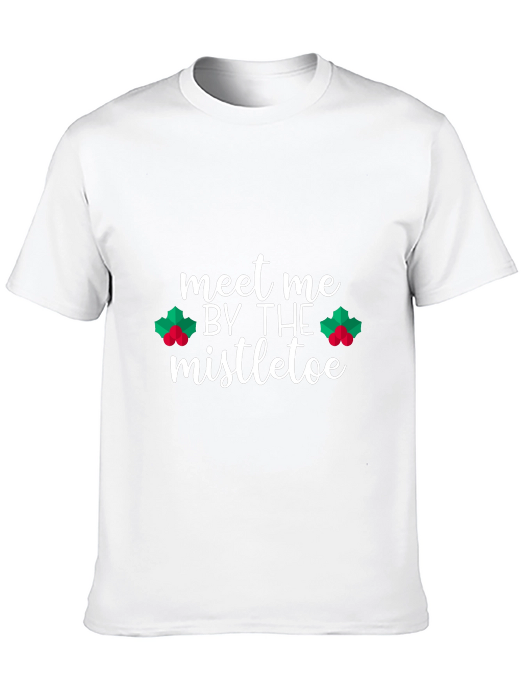 Meet Me By The Mistletoe Black T-Shirt