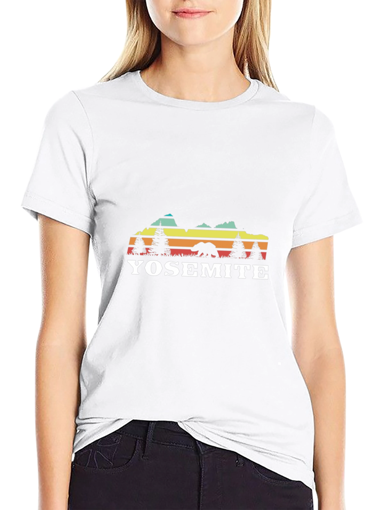 Yosemite Bear Retro Graphic T-Shirt