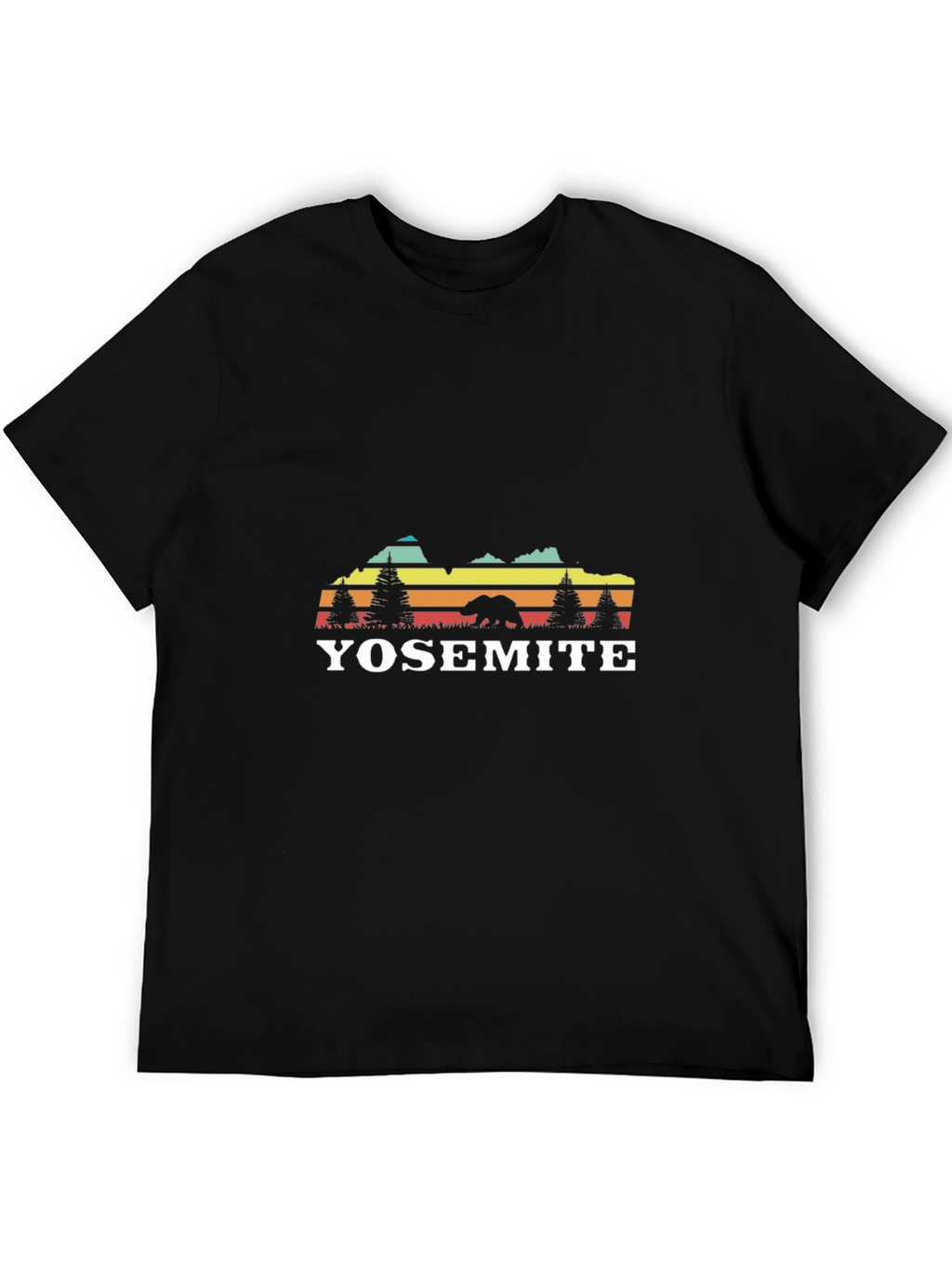 Yosemite Bear Retro Graphic T-Shirt
