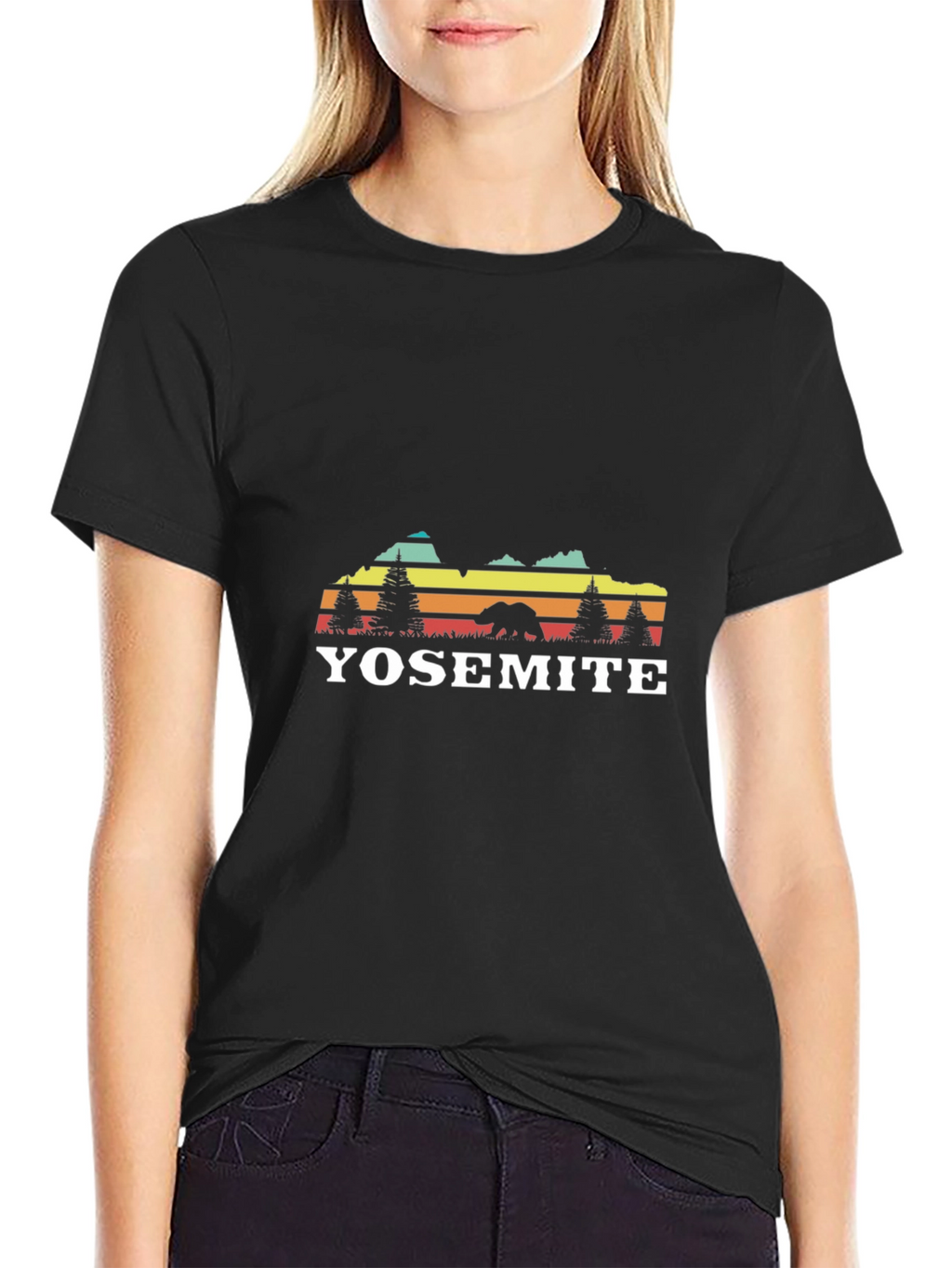 Yosemite Bear Retro Graphic T-Shirt