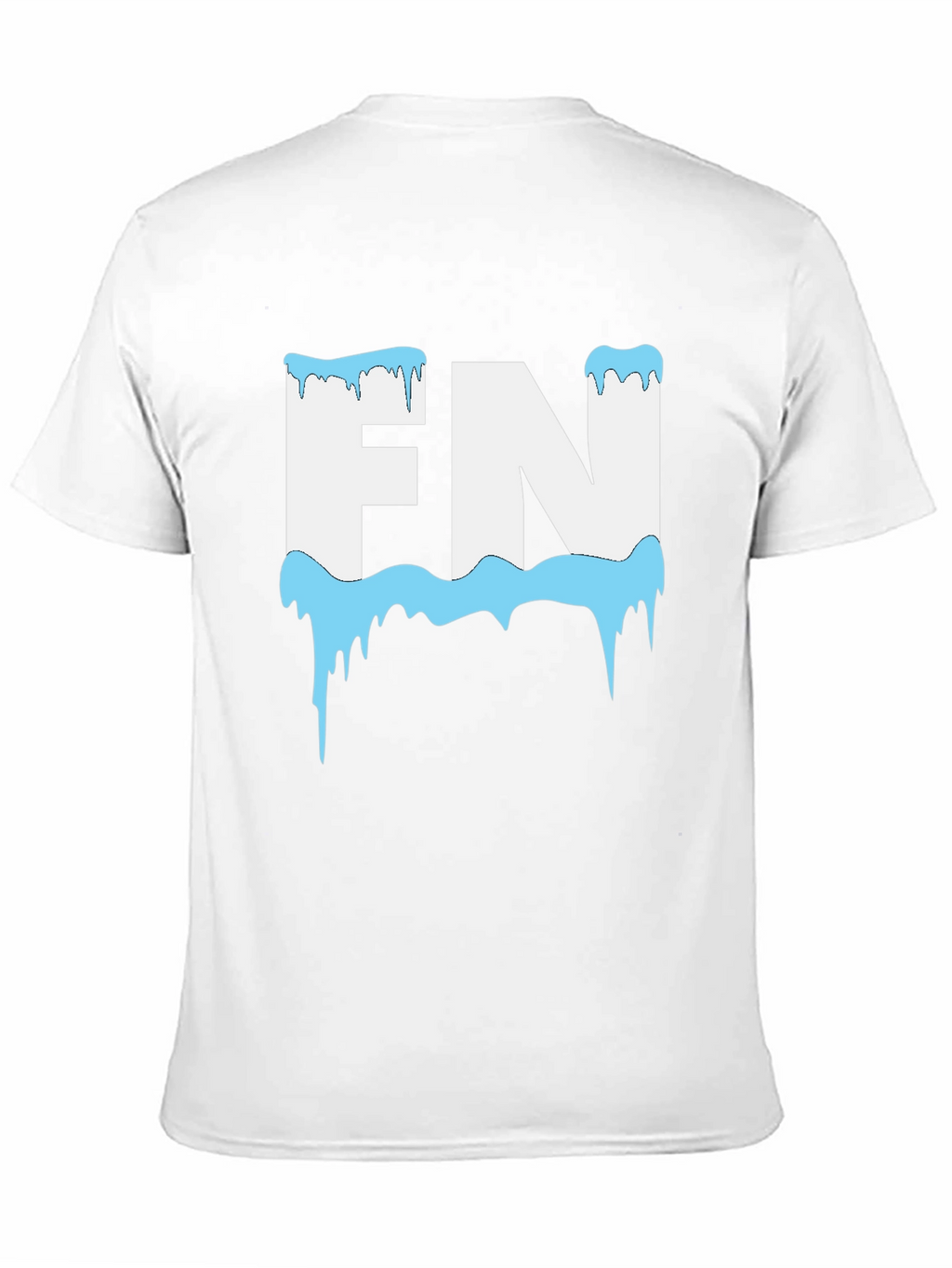 FN Icy Letter Graphic Black T-Shirt