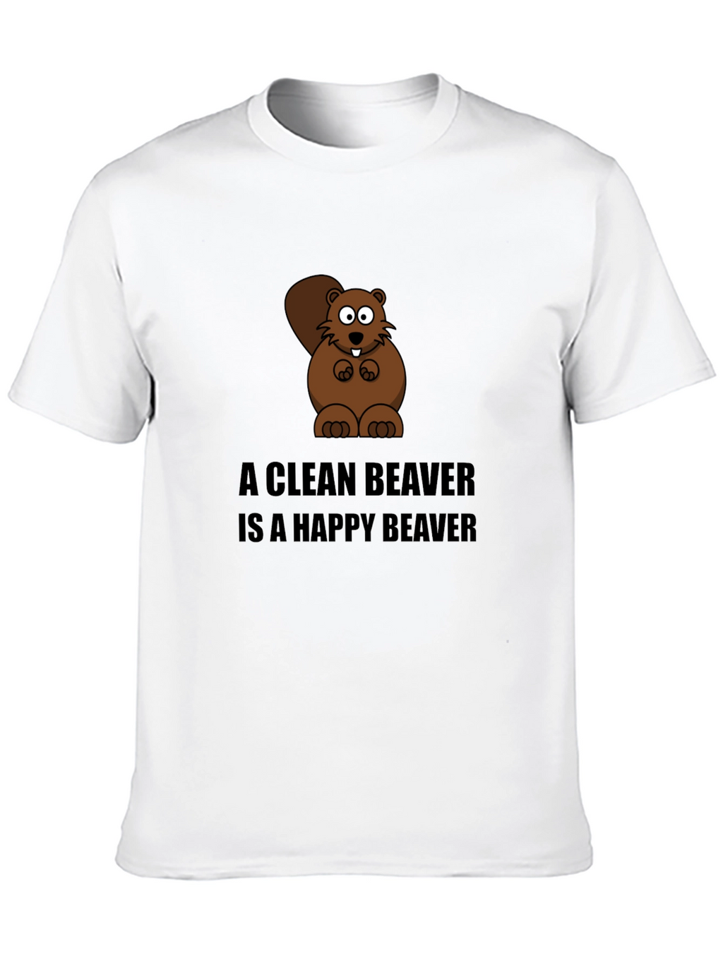A Clean Beaver T-Shirt - Funny Cartoon Tee