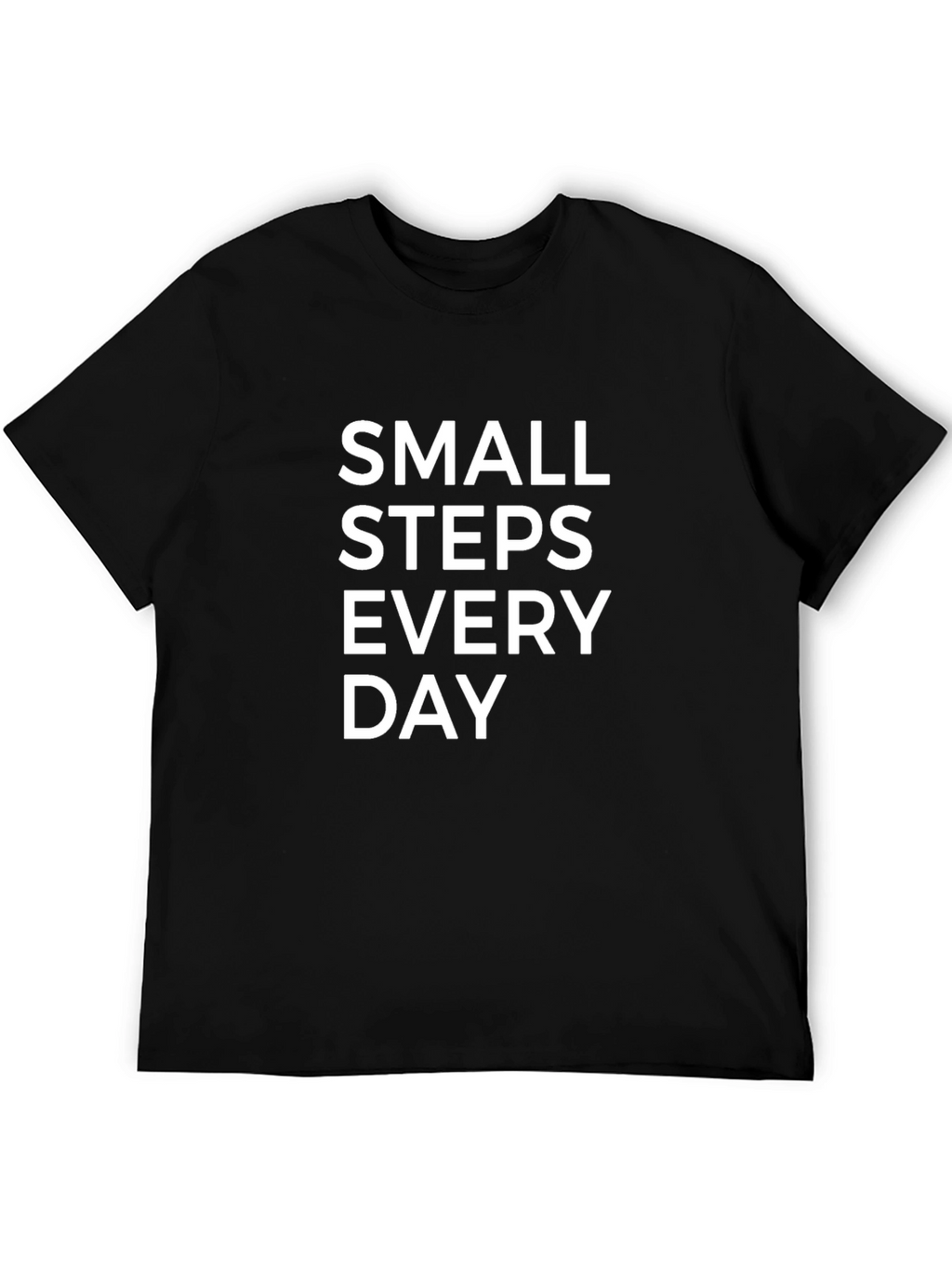 Small Steps Every Day Graphic Tee - Black