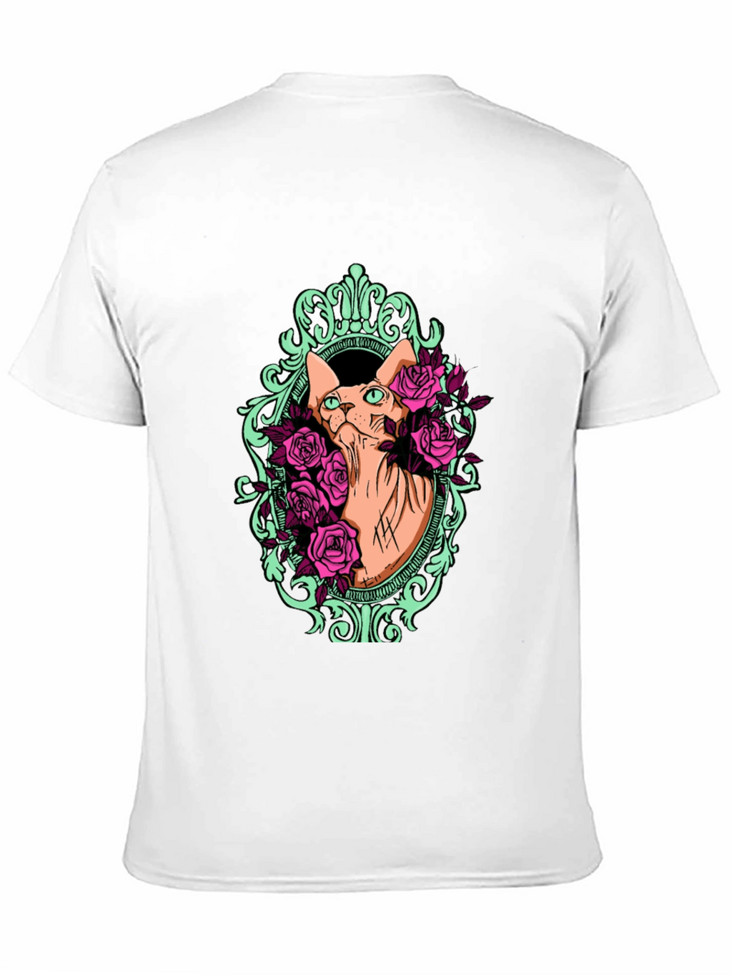 Sphynx Cat & Rose T-Shirt