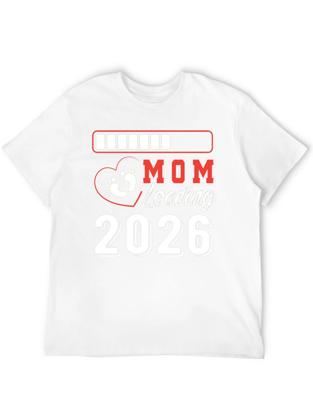 Mom Loading 2026 T-Shirt Pregnancy Announcement