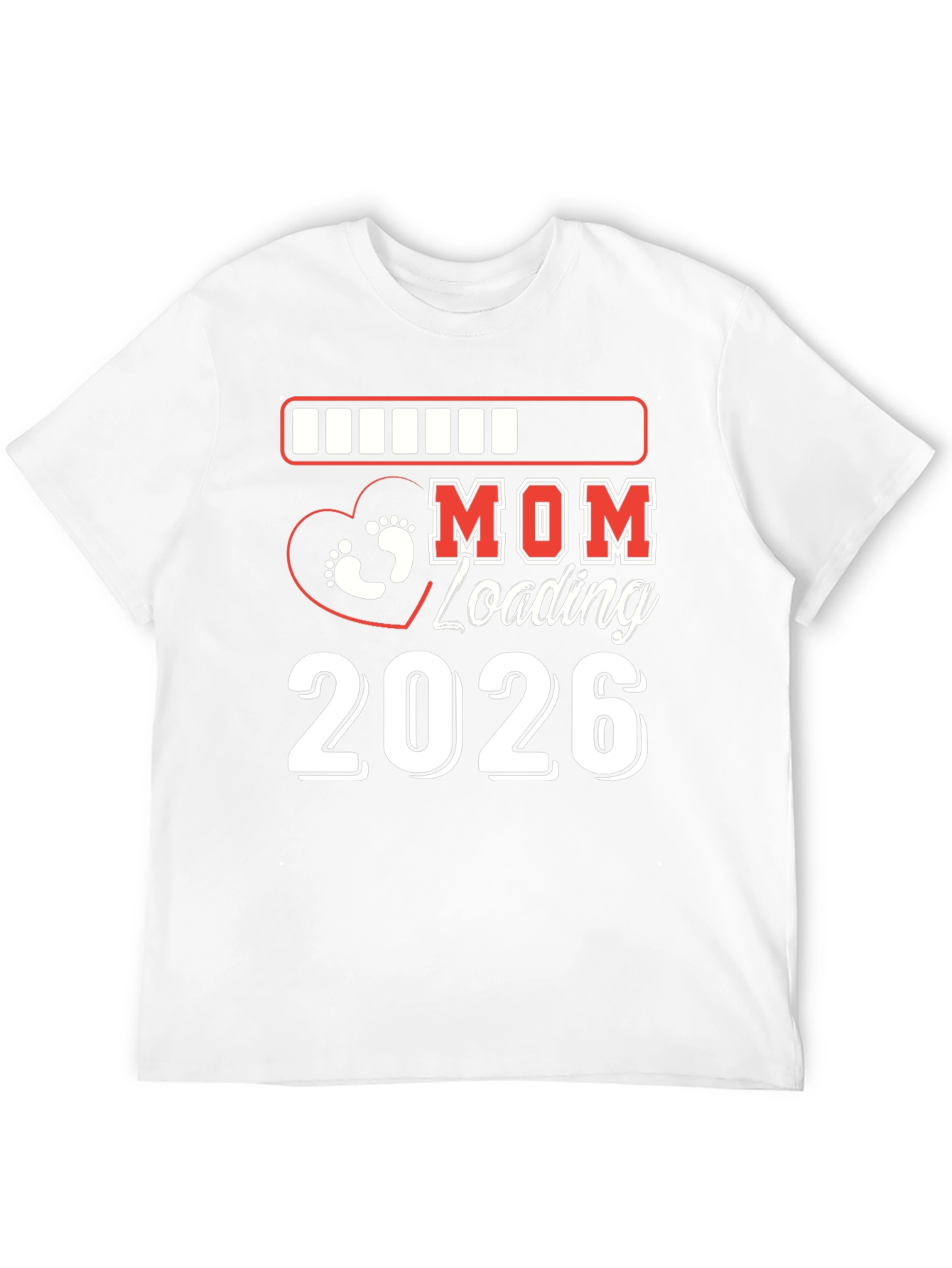 Mom Loading 2026 T-Shirt Pregnancy Announcement