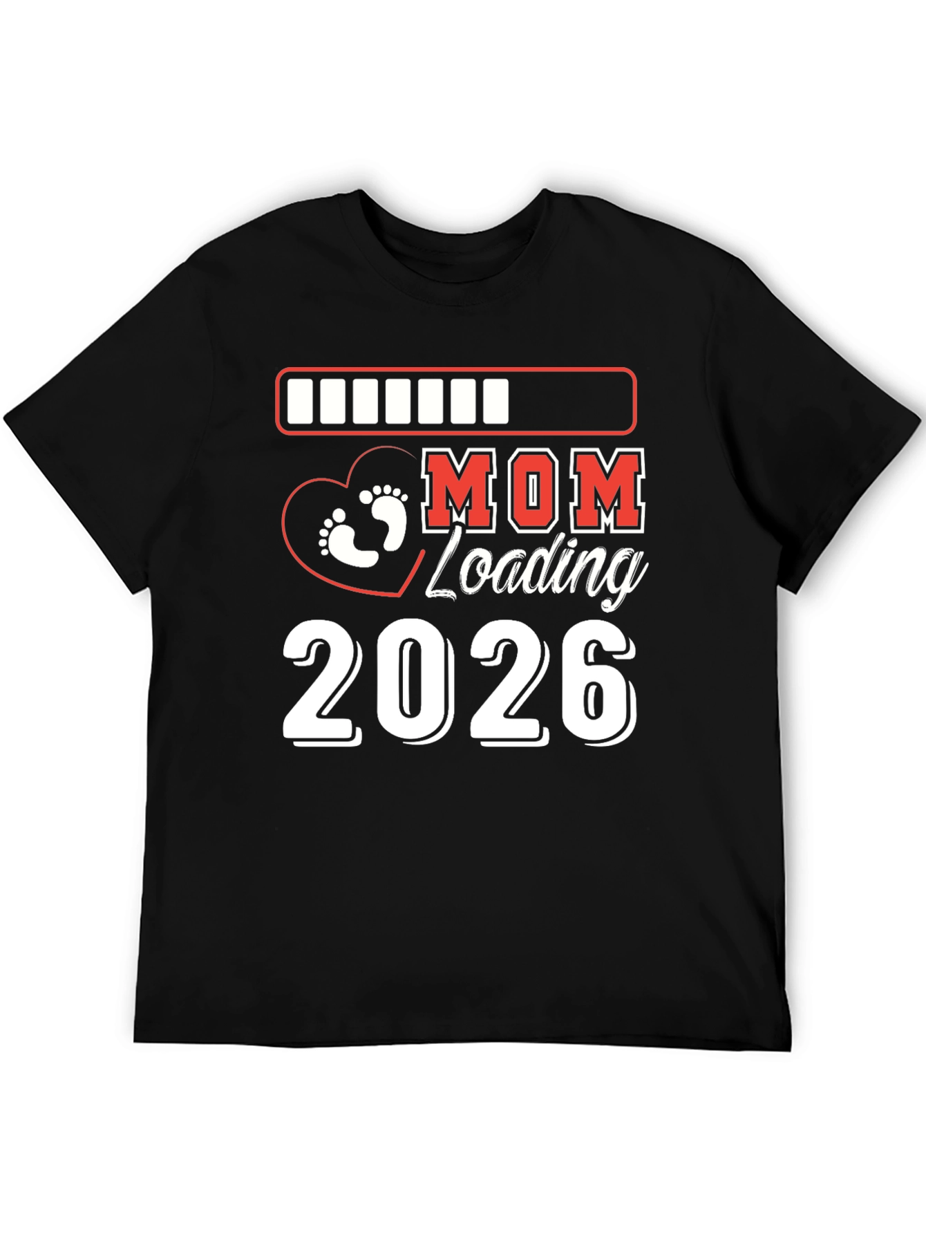 Mom Loading 2026 T-Shirt Pregnancy Announcement
